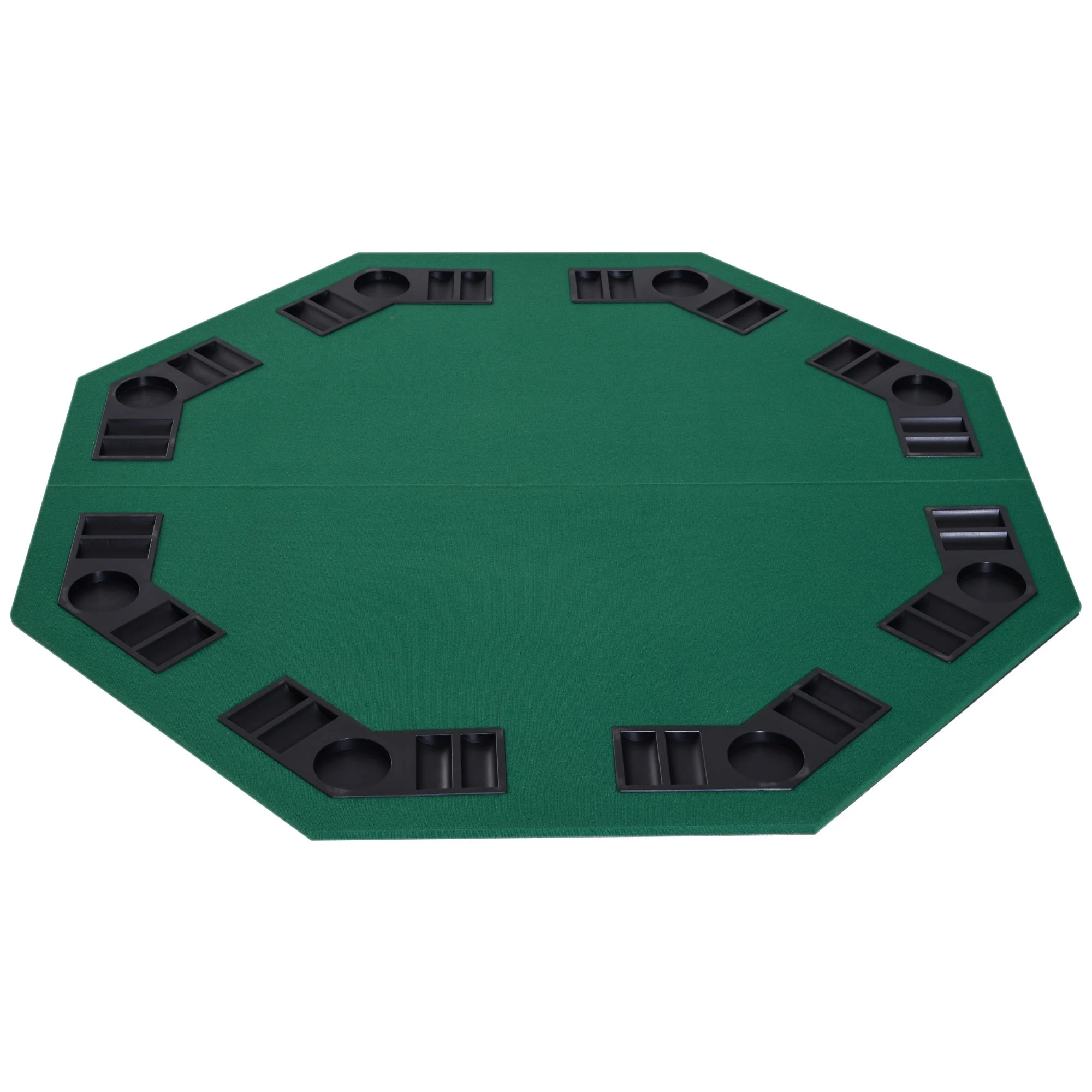1.2m/48 Inches Foldable Poker Table Top 8 Players Blackjack Tables Casino Chip Trays - Image 8