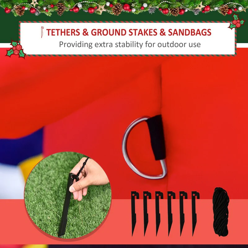 1.2m Christmas Inflatable Decoration w/ Santa Claus Penguin for Holiday Party - Image 7