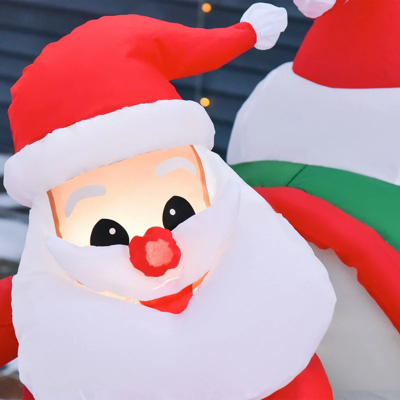 1.2m Christmas Inflatable Decoration w/ Santa Claus Penguin for Holiday Party - Image 9