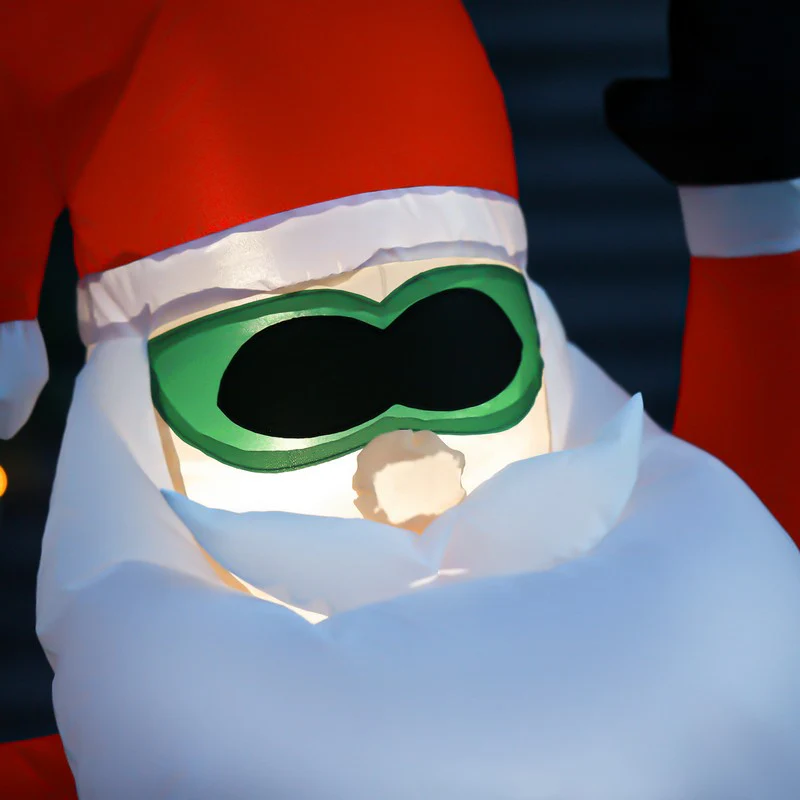 1.6m Christmas Inflatable Santa Claus w/ Plane for Outdoor Indoor Home Garden - Image 8