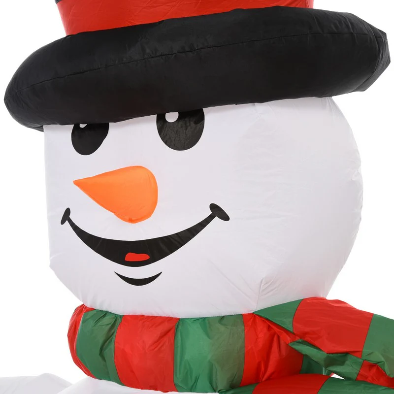 1.7m LED Polyester Snowman Christmas Inflatable - Image 7