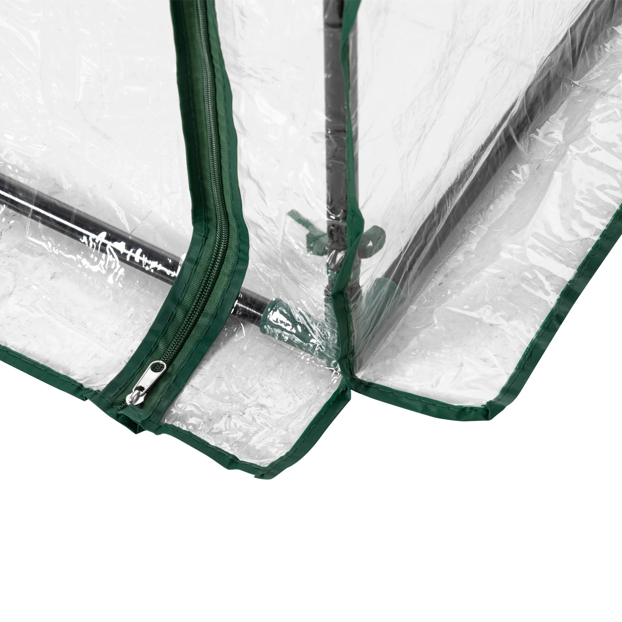 100 x 50 x 150cm Greenhouse Steel Frame PVC Cover with Roll-up Door Outdoor for Backyard - Image 7