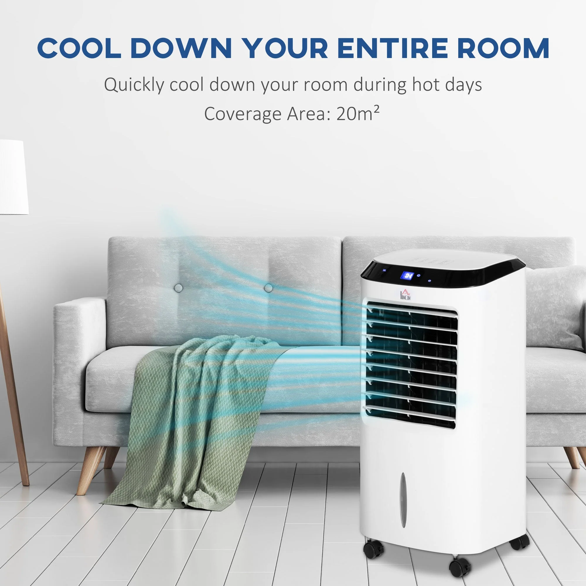 10L Multifunction Three Speed Air Cooler With Remote Control White - Image 4