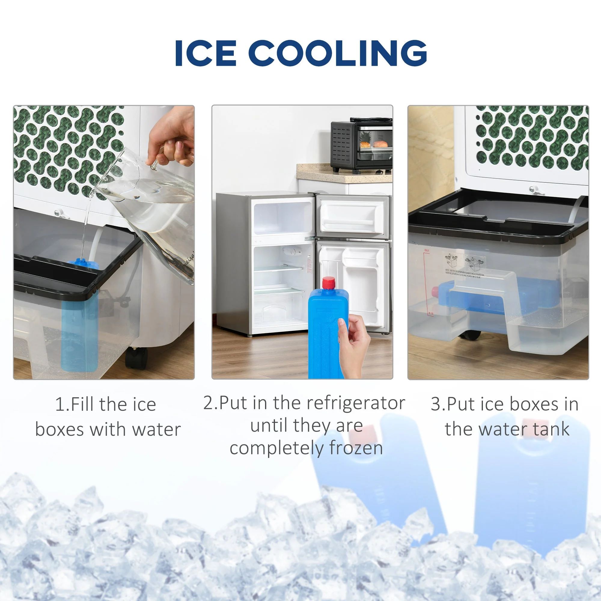 10L Multifunction Three Speed Air Cooler With Remote Control White - Image 6