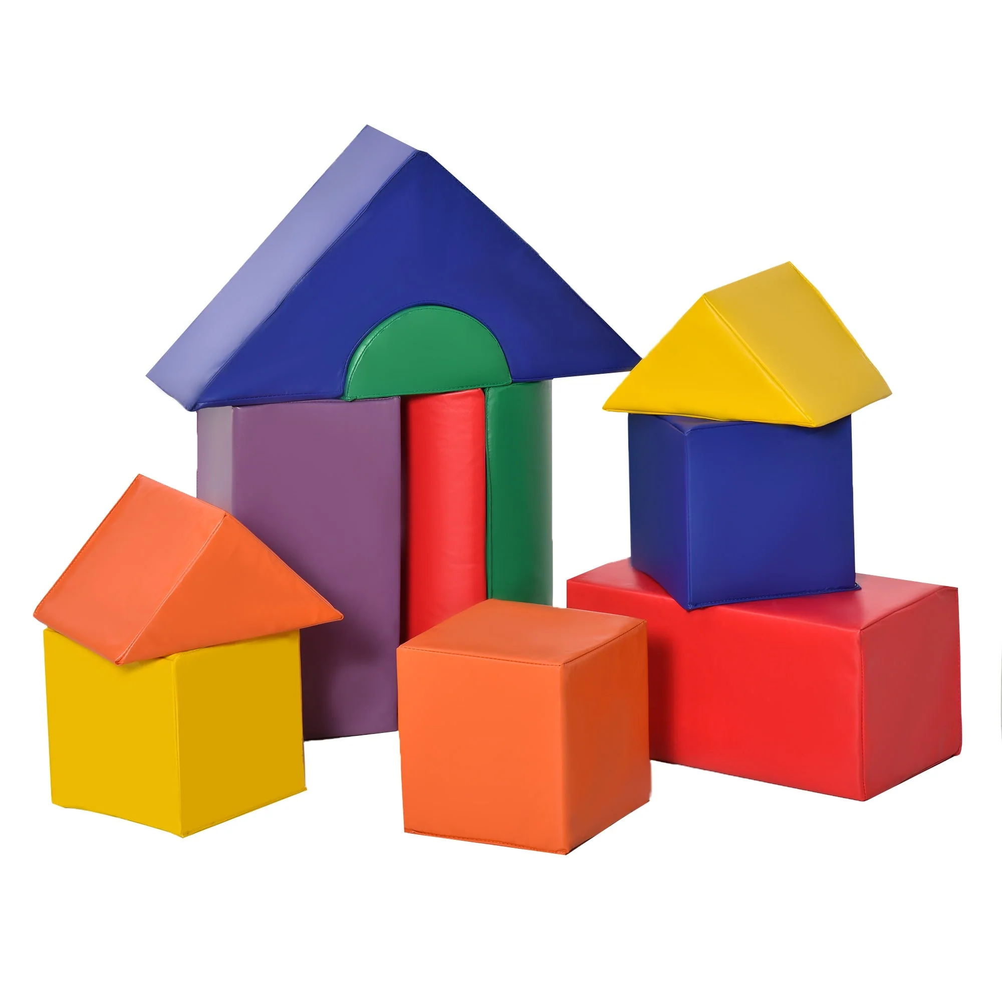 11 Piece Soft Play Blocks Toy Foam Building and Stacking Blocks for Kids - Image 2