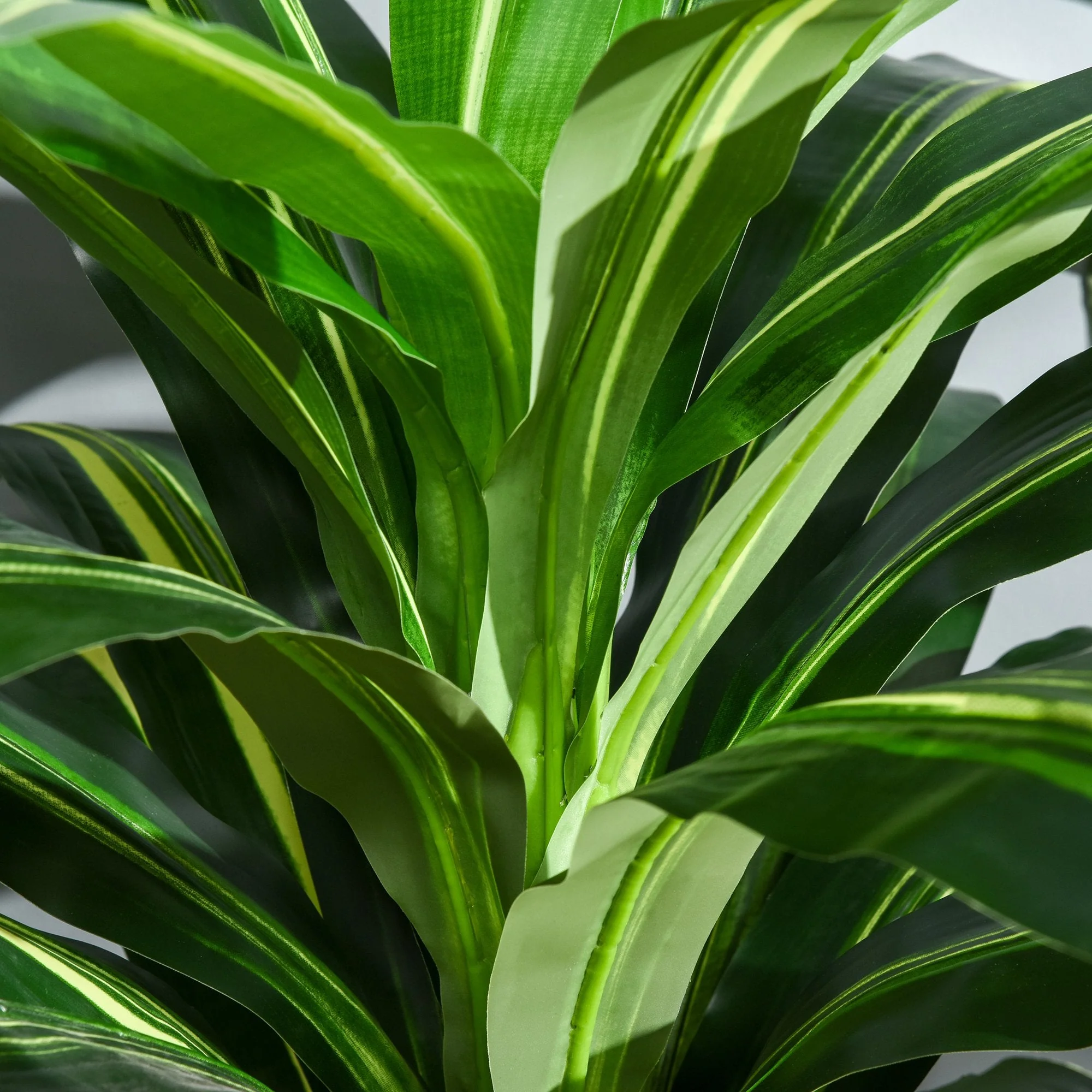 110cm/3.6FT Artificial Dracaena Tree Decorative Plant 40 Leaves with Nursery Pot - Image 8