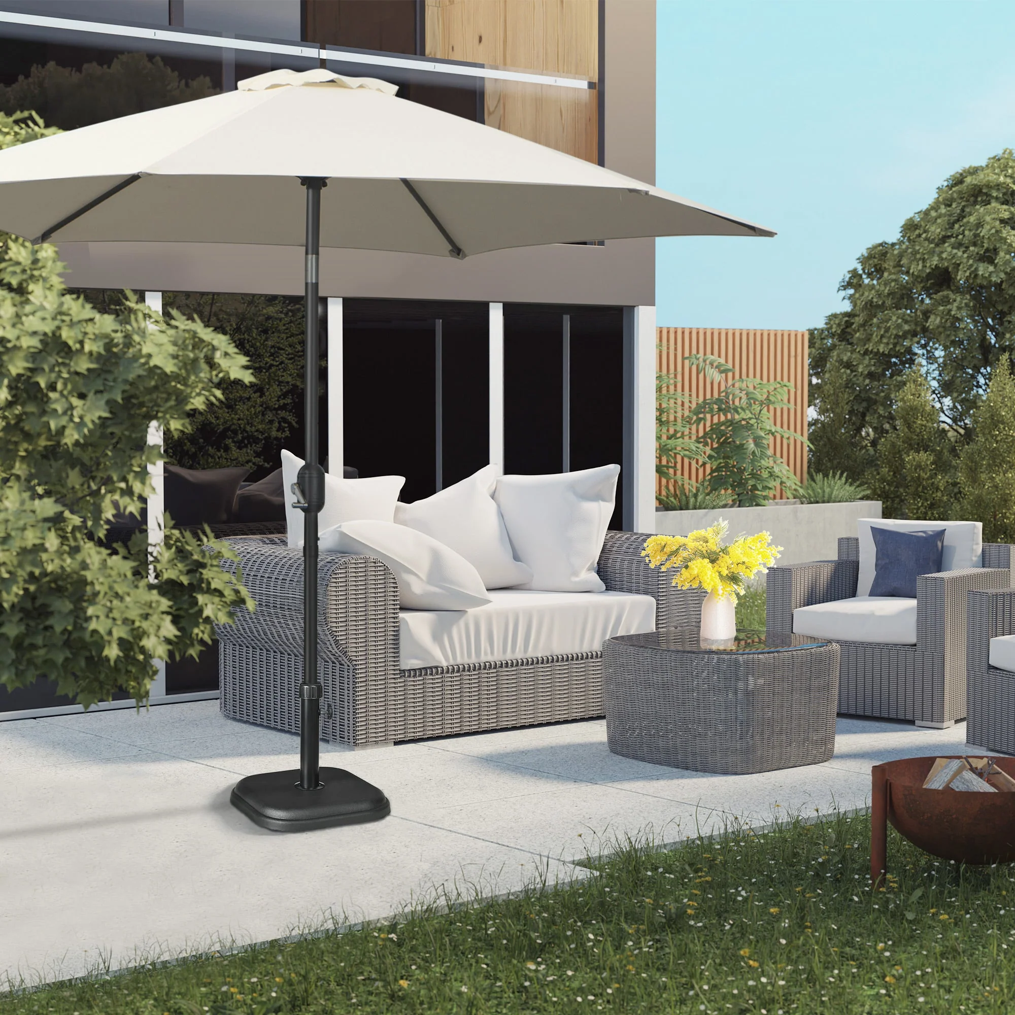 11kg Concrete Garden Parasol Base Holder - Image 7