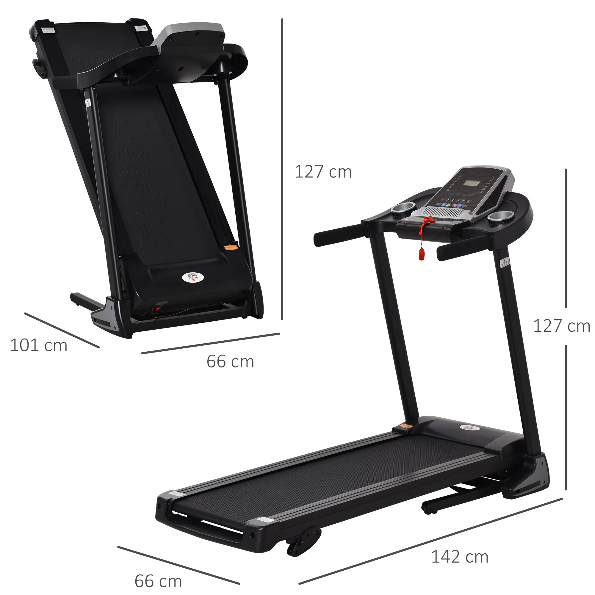 12 km/h Folding Electric Treadmill - Image 3