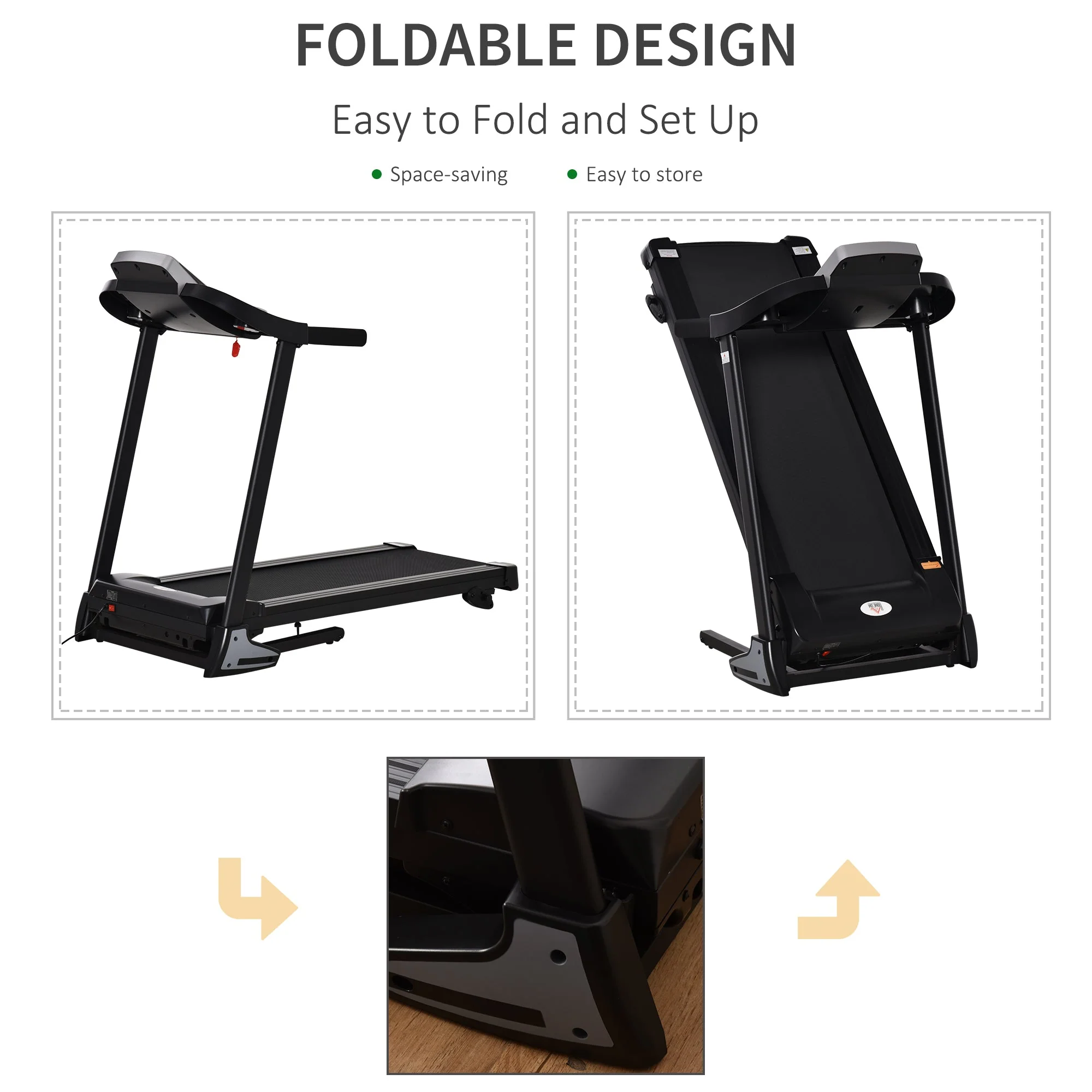 12 km/h Folding Electric Treadmill - Image 4