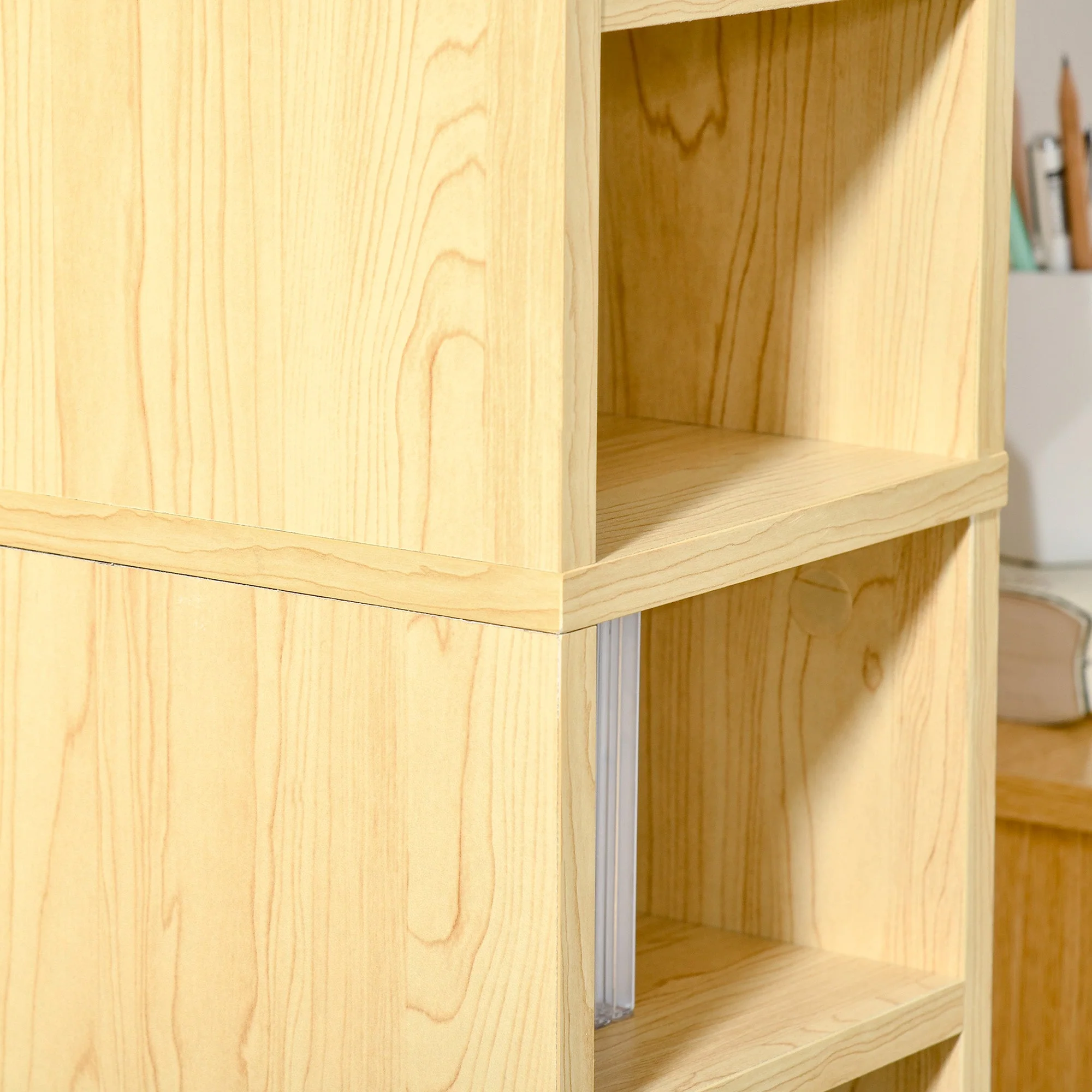 12-tier Media Storage Cabinet 204 CDs Shelf Tower Multimedia Organizer Rack Stand Bookcase Display Unit - Image 8