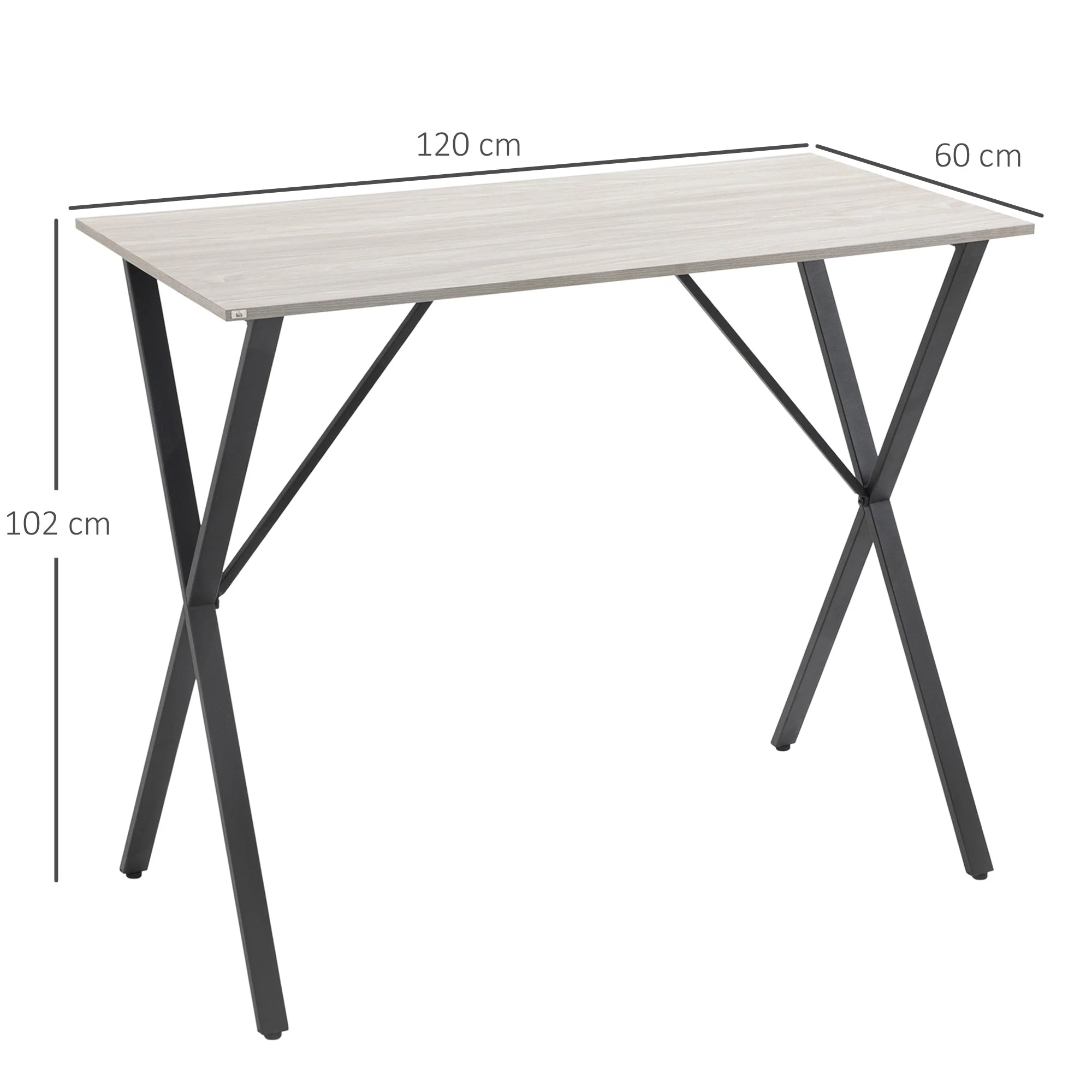 120 cm Rectangular Bar Table for 4 People - Image 3
