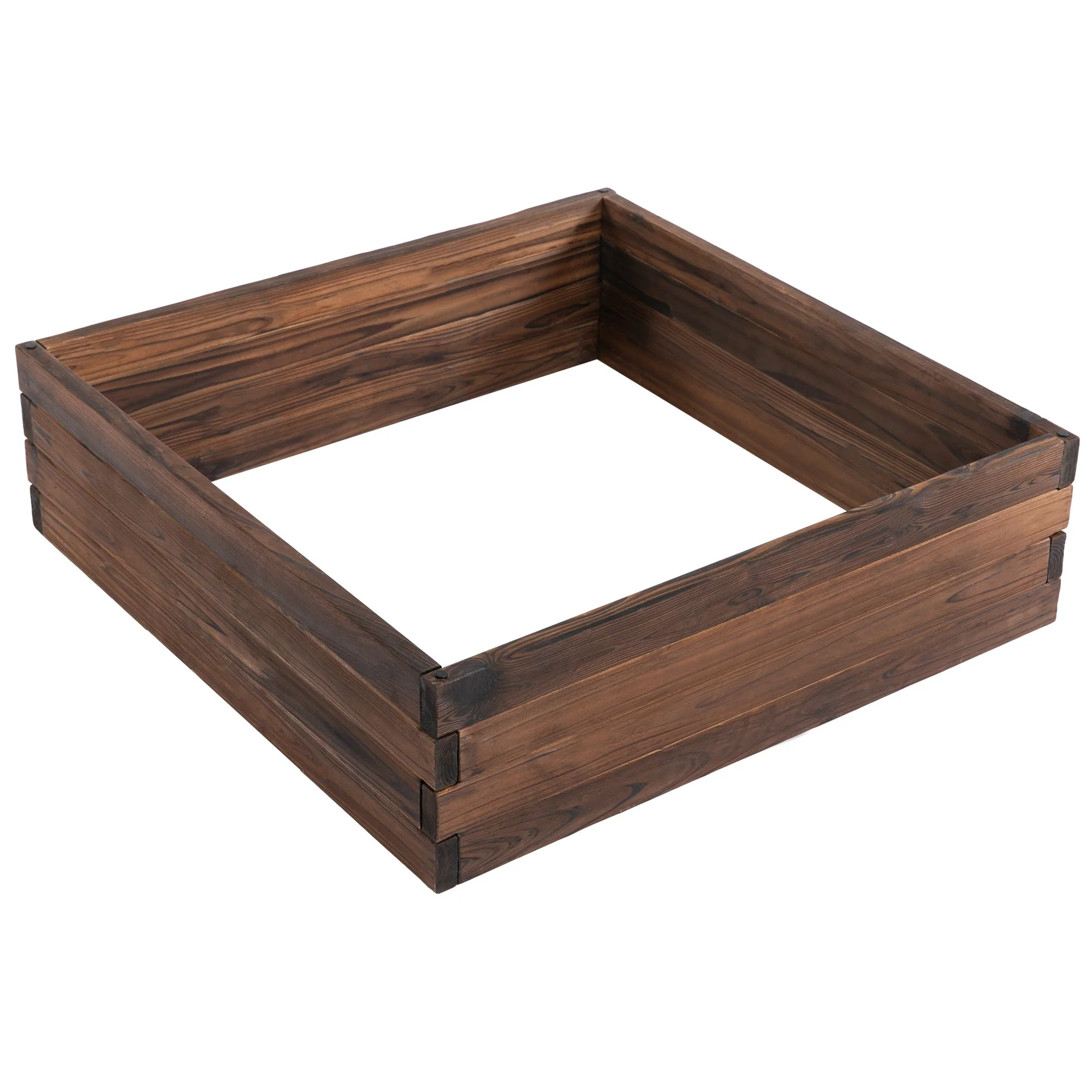 128L Wooden Raised Beds for Garden Planter Grow Containers For Outdoor Patio Plant Flower Vegetable 80L x 80W x 22.5H cm - Image 9