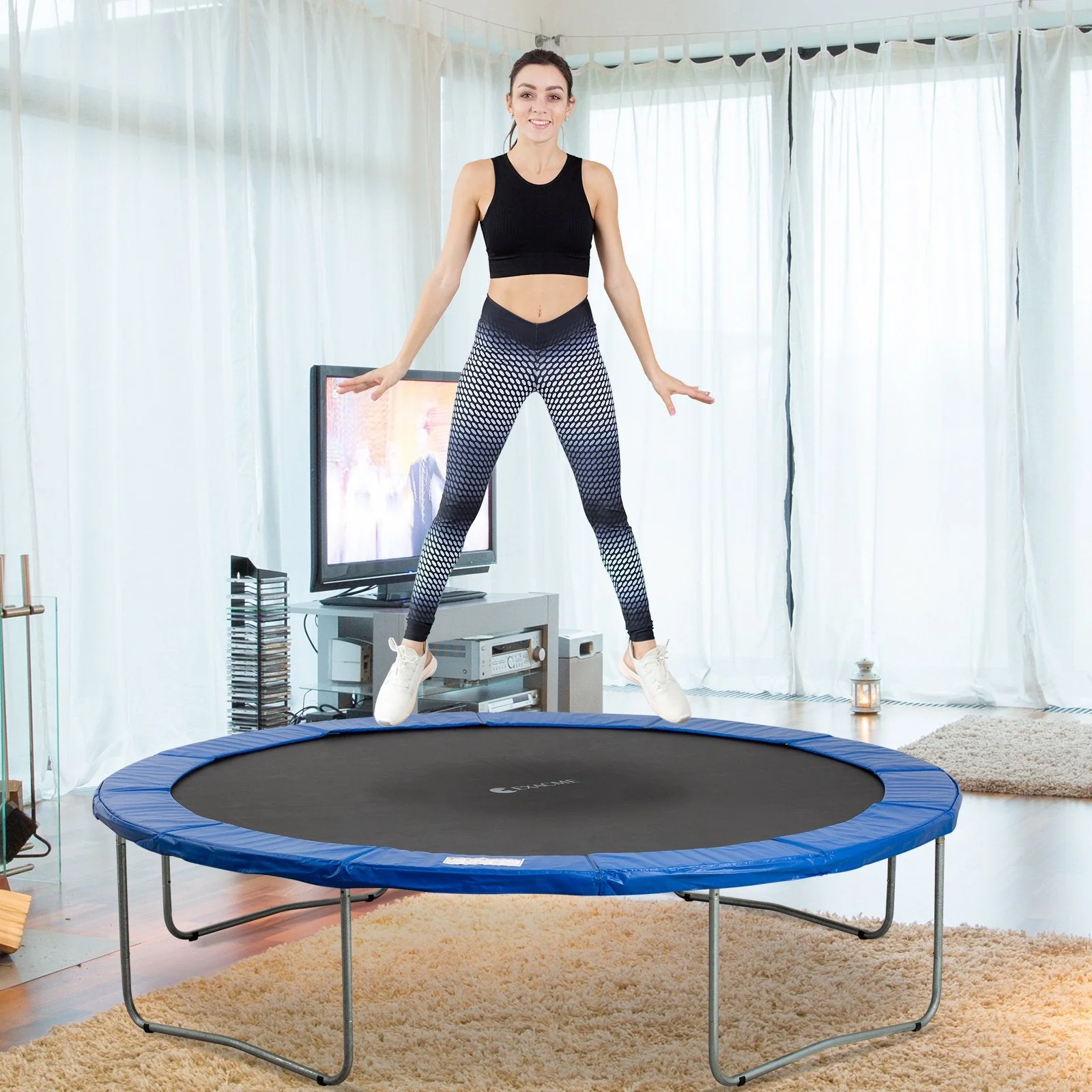 12ft Trampoline Pad ?366cm Surround Pad Thick Foam Pads Padding Replacement Spare- Blue - Image 2