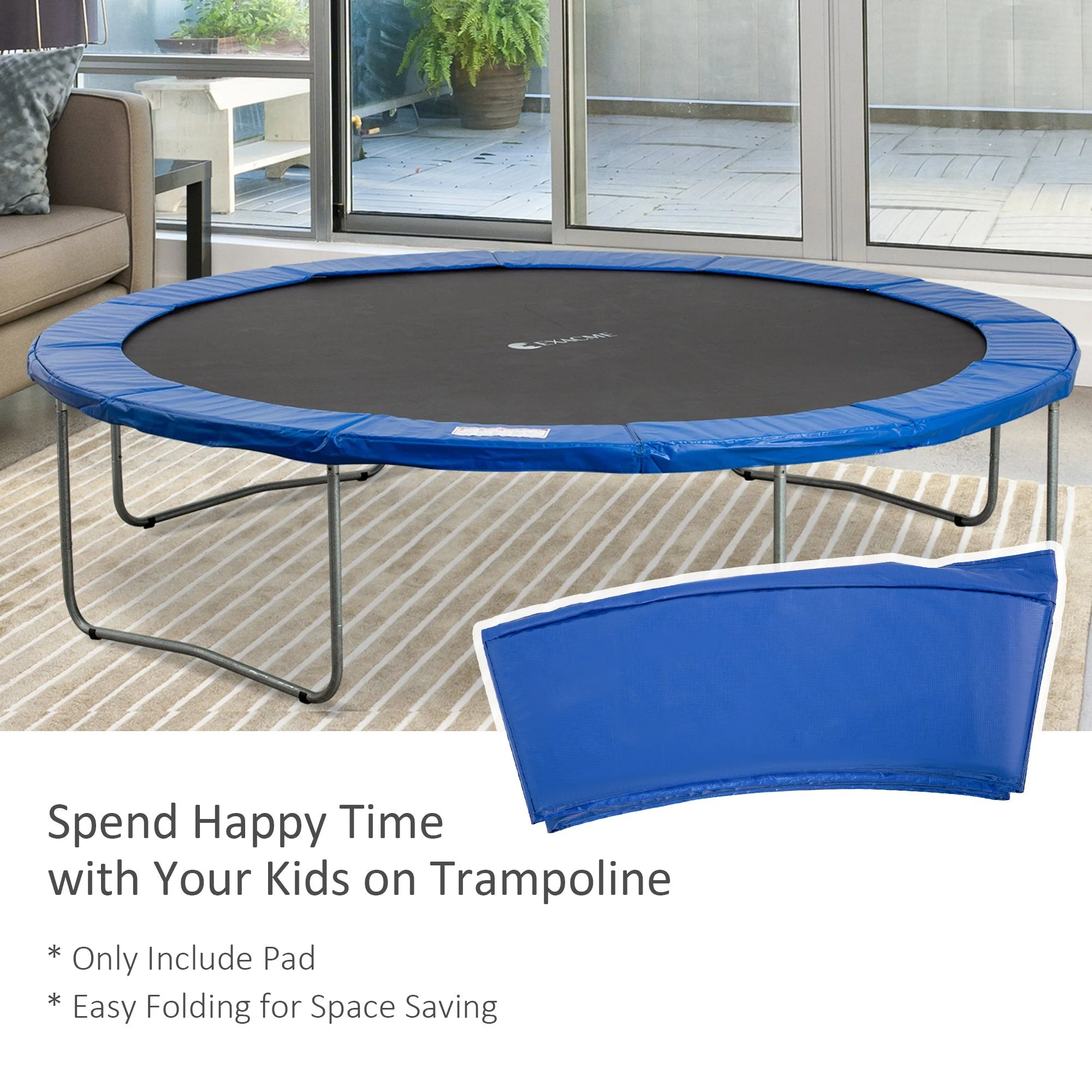 12ft Trampoline Pad ?366cm Surround Pad Thick Foam Pads Padding Replacement Spare- Blue - Image 5