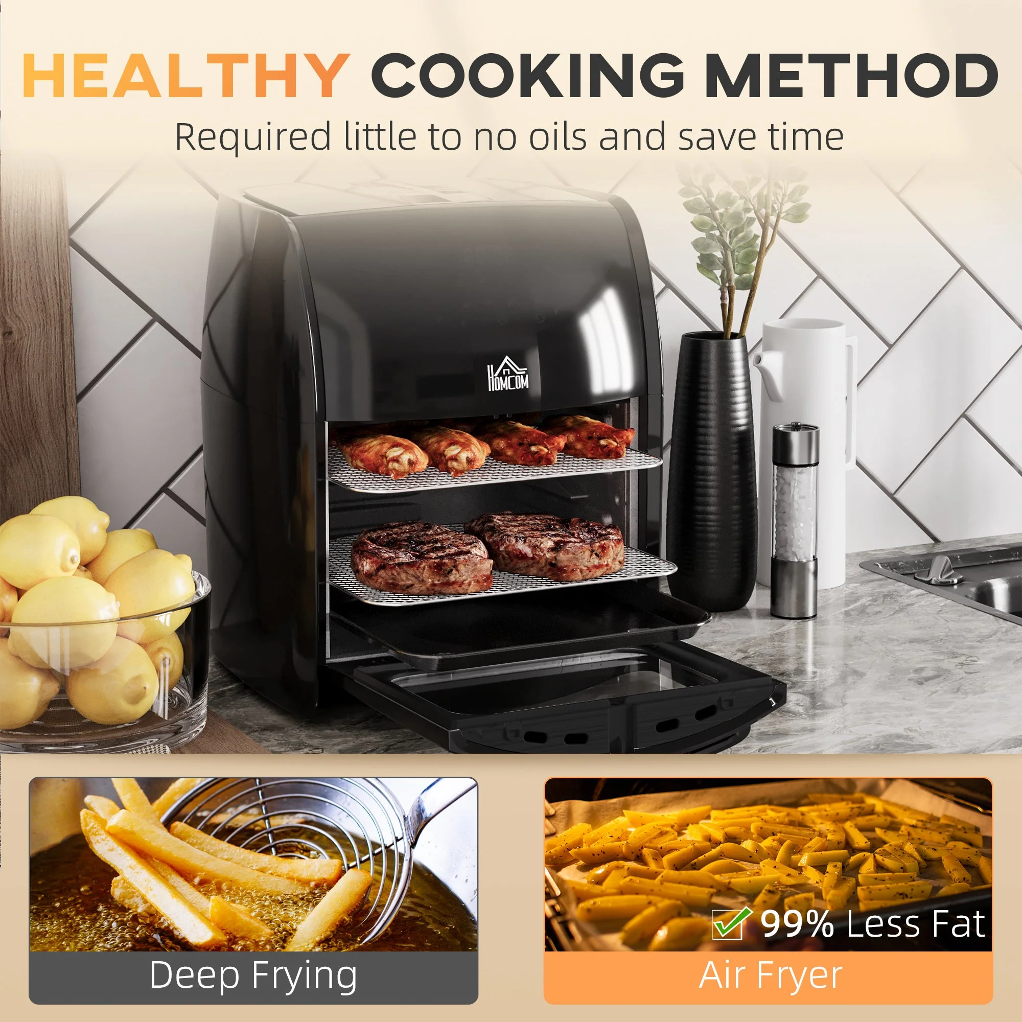 12L 8 in 1 Digital Air Fryer Oven with Air Fry - Image 4