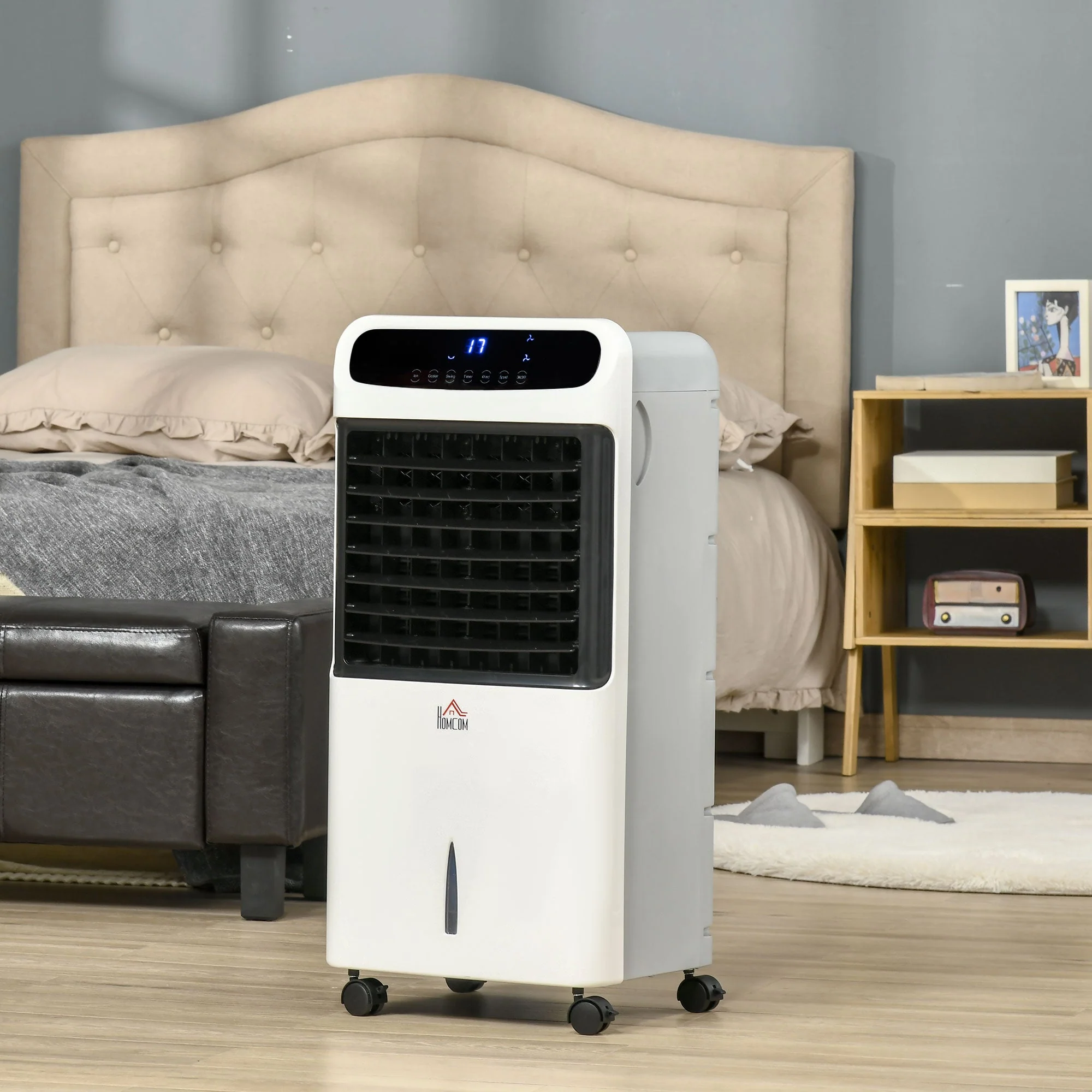 12L Multifunction Three Speed Air Cooler With Remote Control White - Image 2