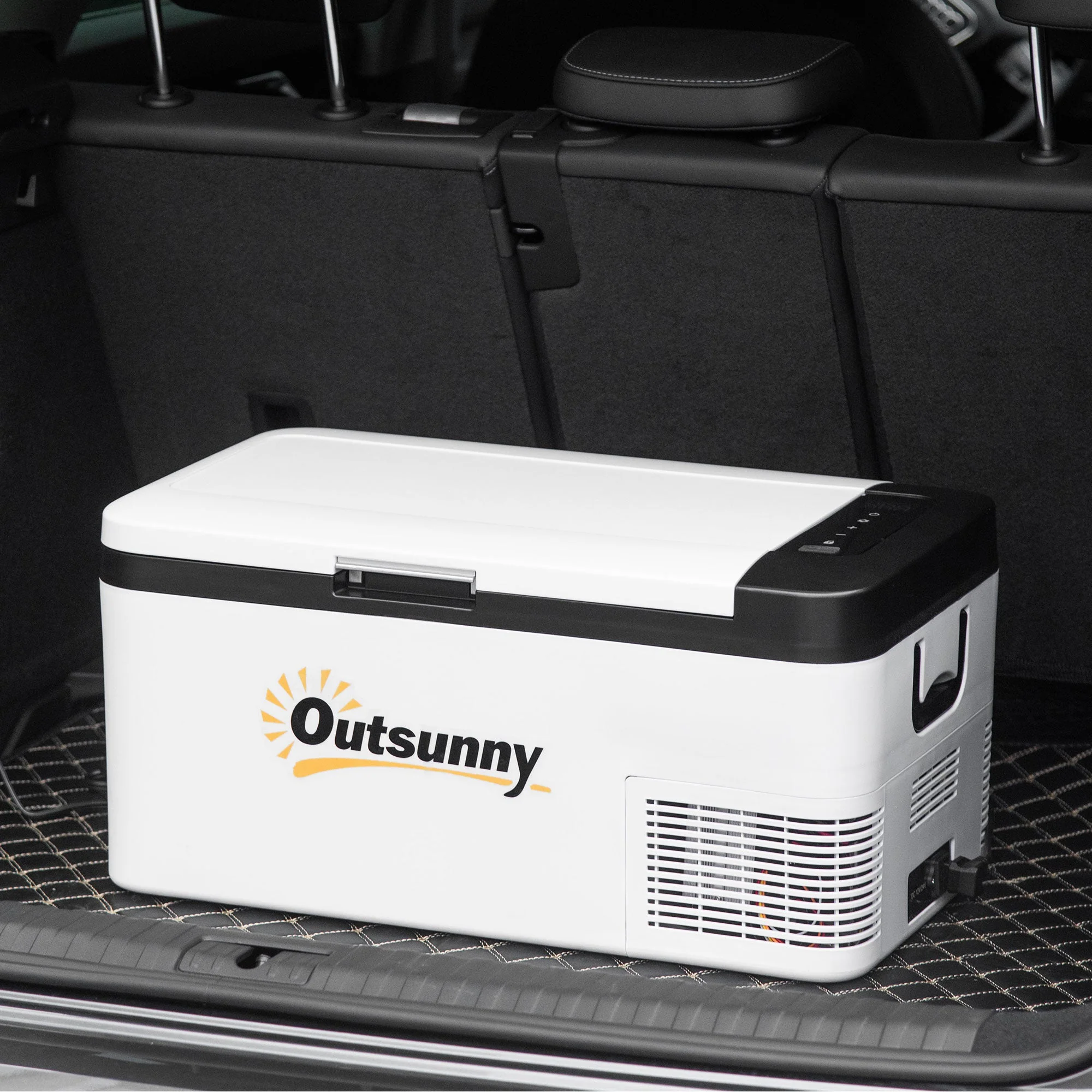 12V Car Refrigerator w/ LED Light & Foldable Handles - Image 8