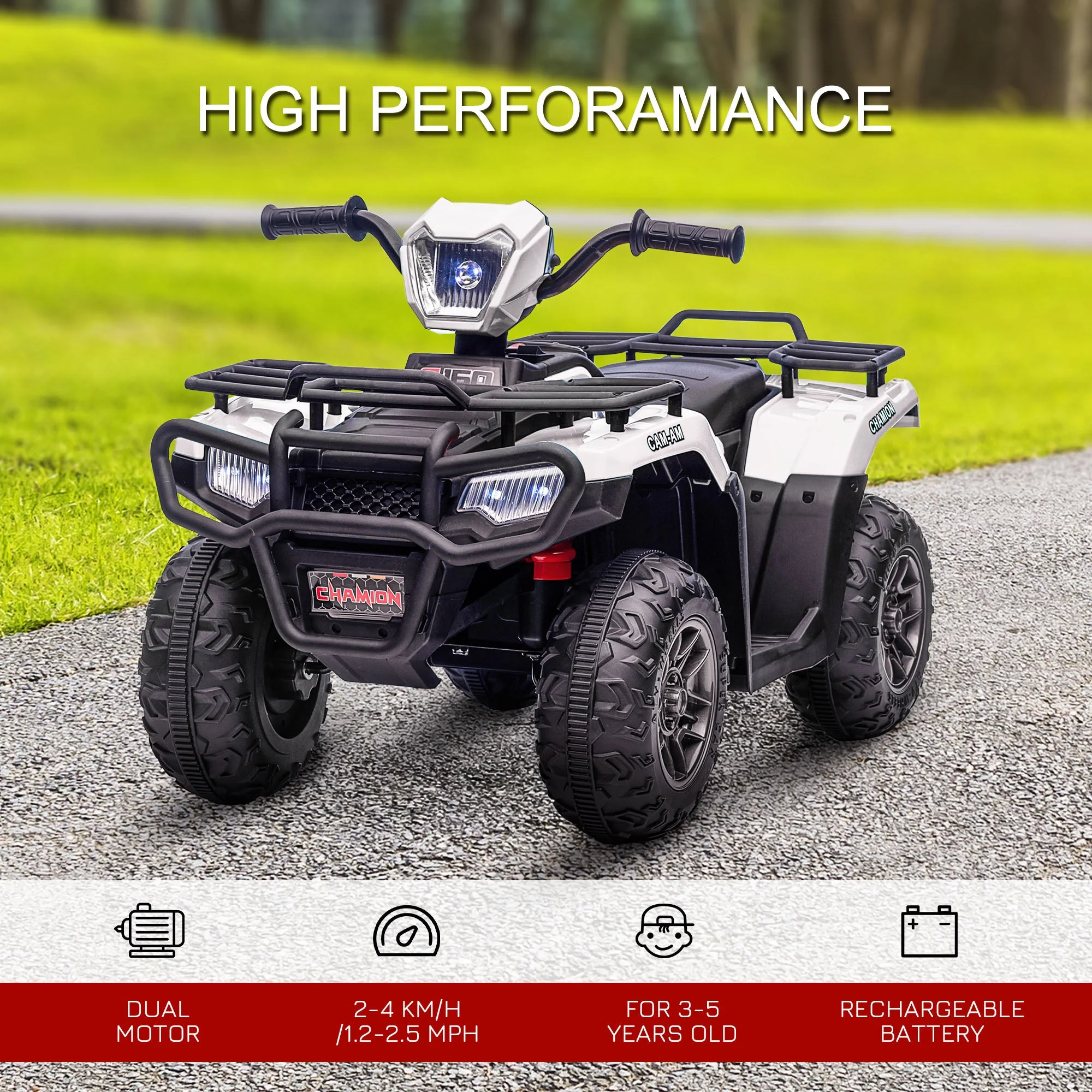 12V Kids Quad Bike with Forward Reverse Functions - Image 4