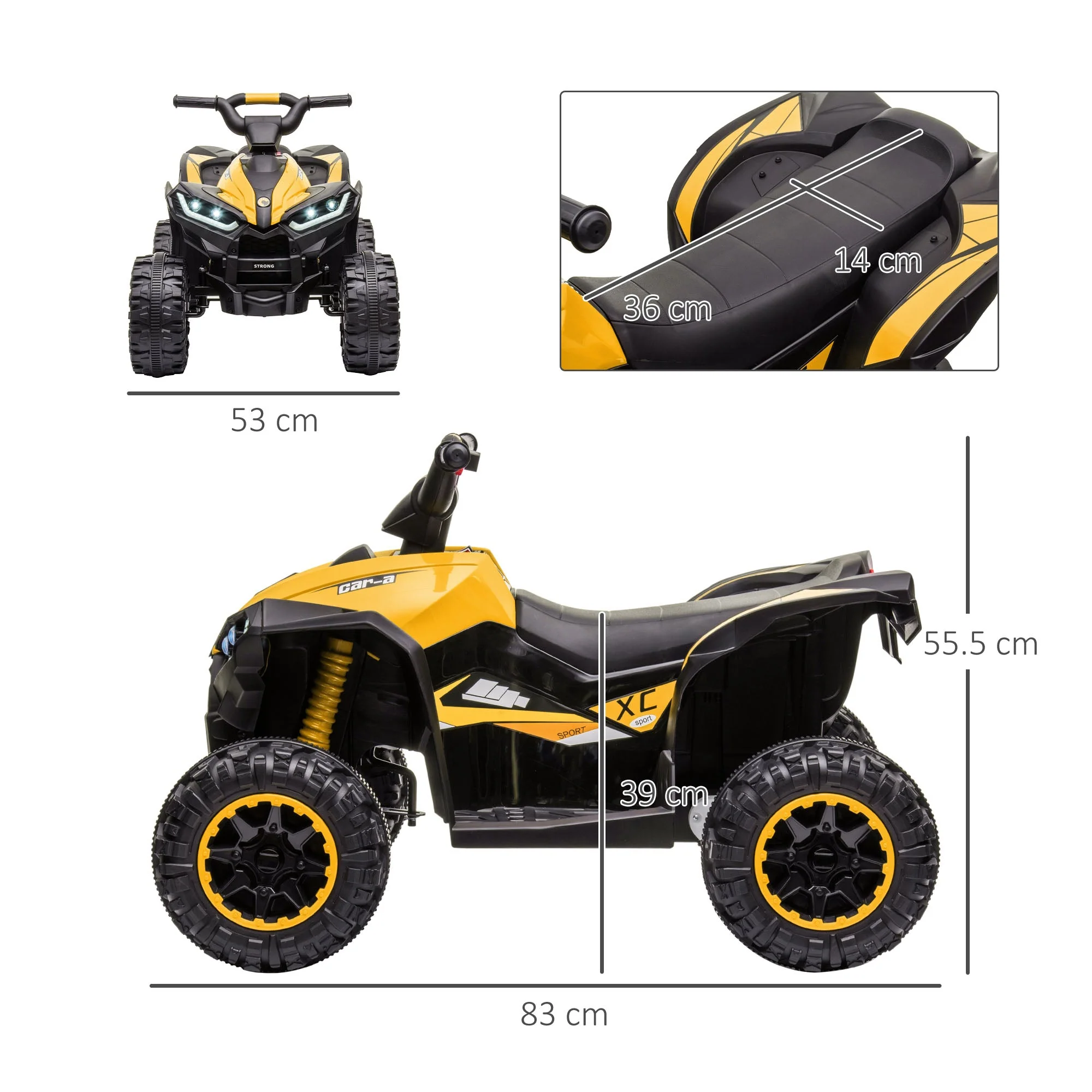 12V Quad Bike with Forward Reverse Functions - Image 3