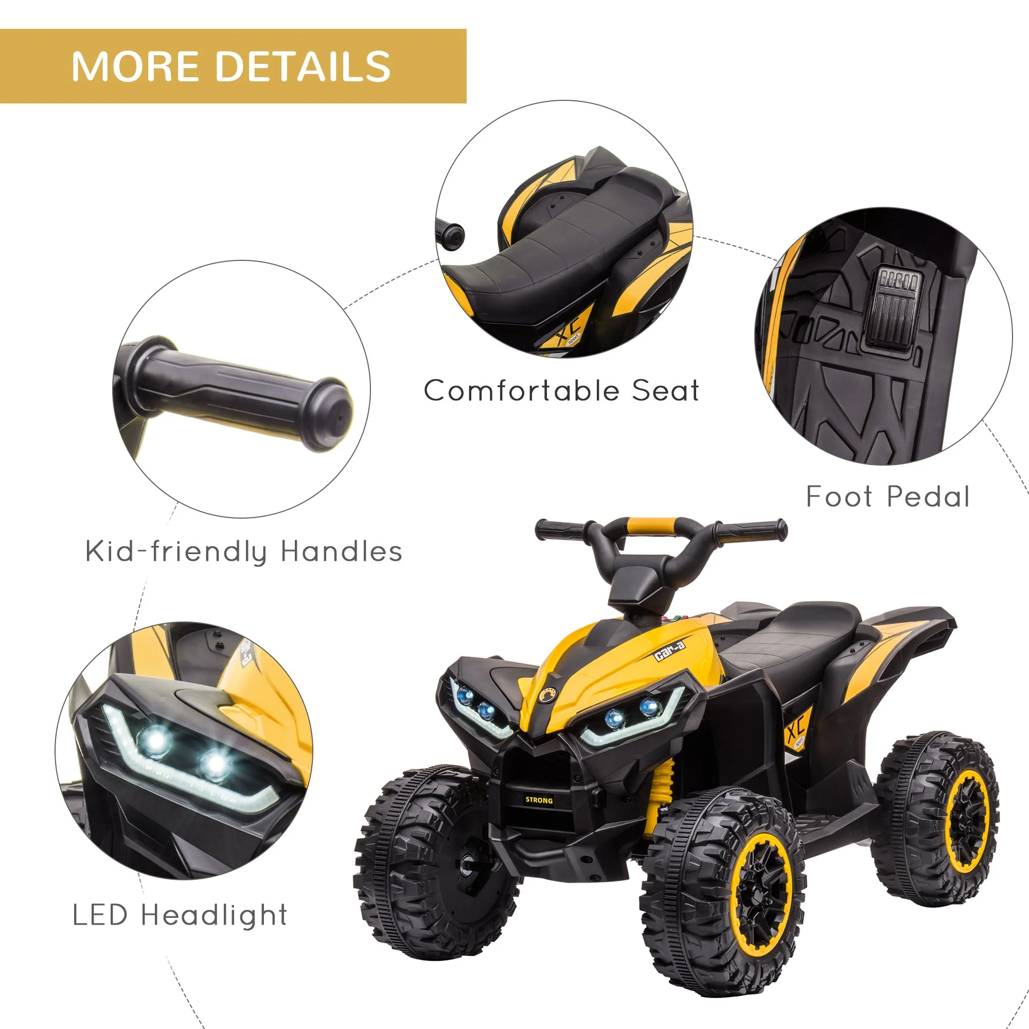 12V Quad Bike with Forward Reverse Functions - Image 6