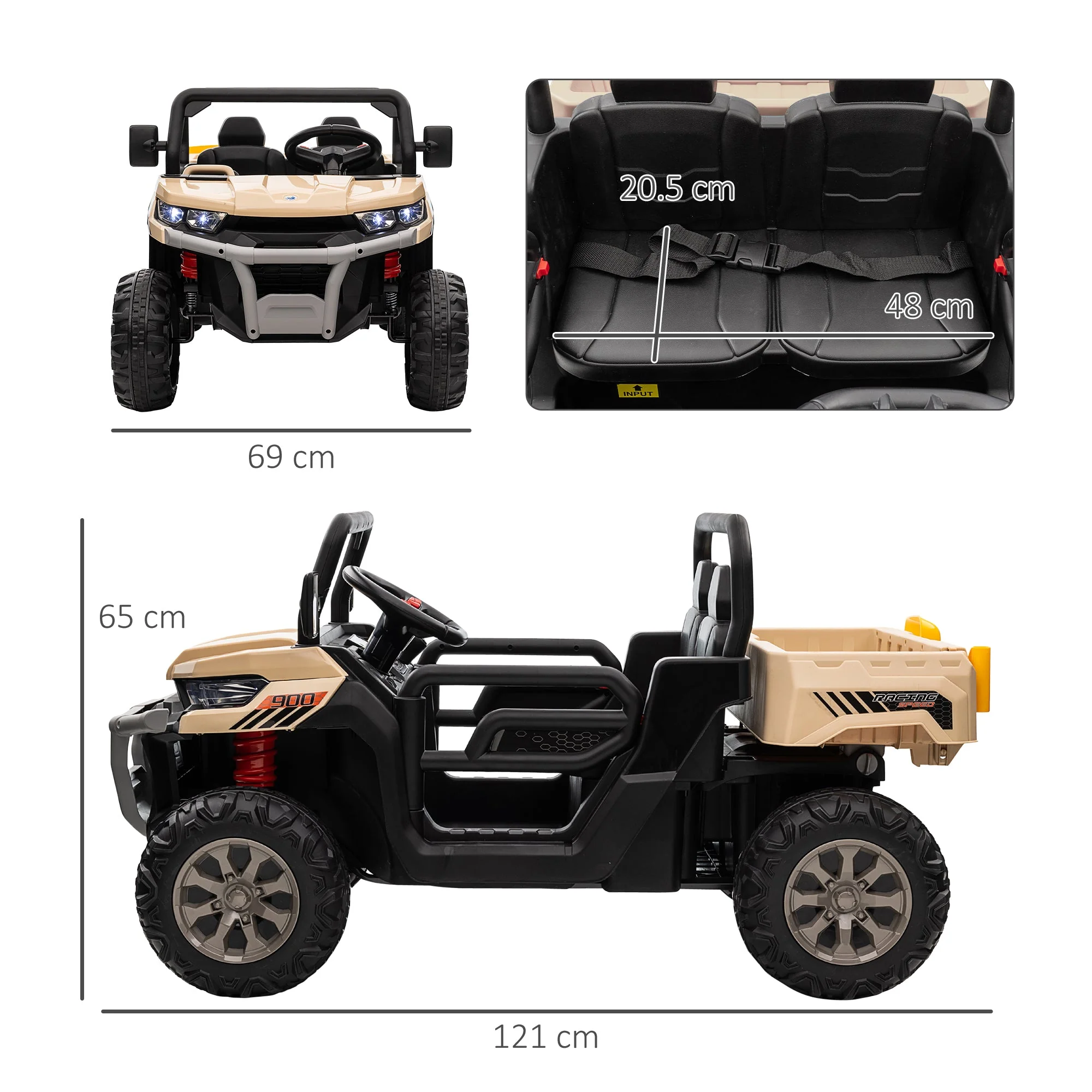 12V Two-Seater Kids Electric Ride-On Car - Image 2