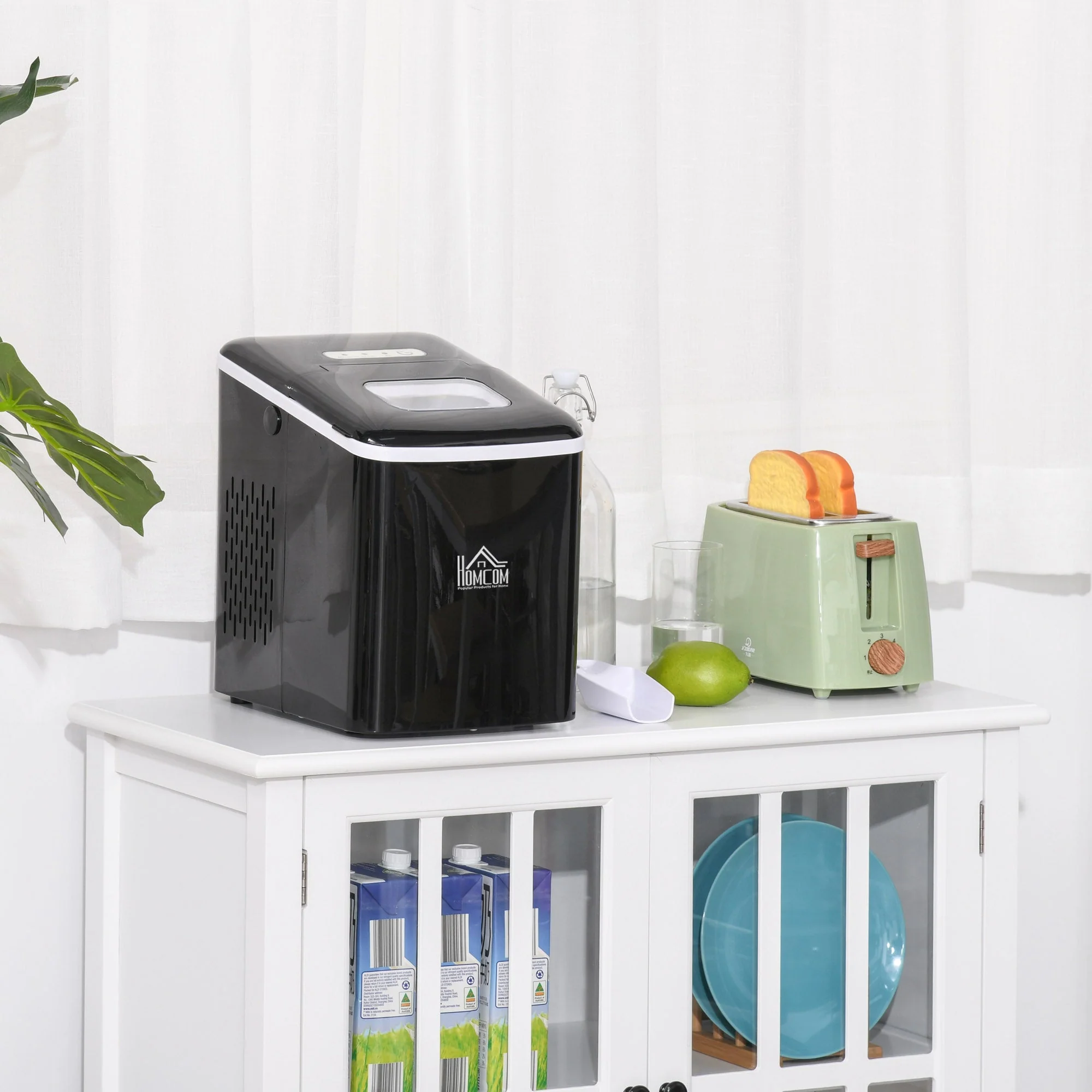 130W 2L 15 Minute Ice Machine Black - Image 2