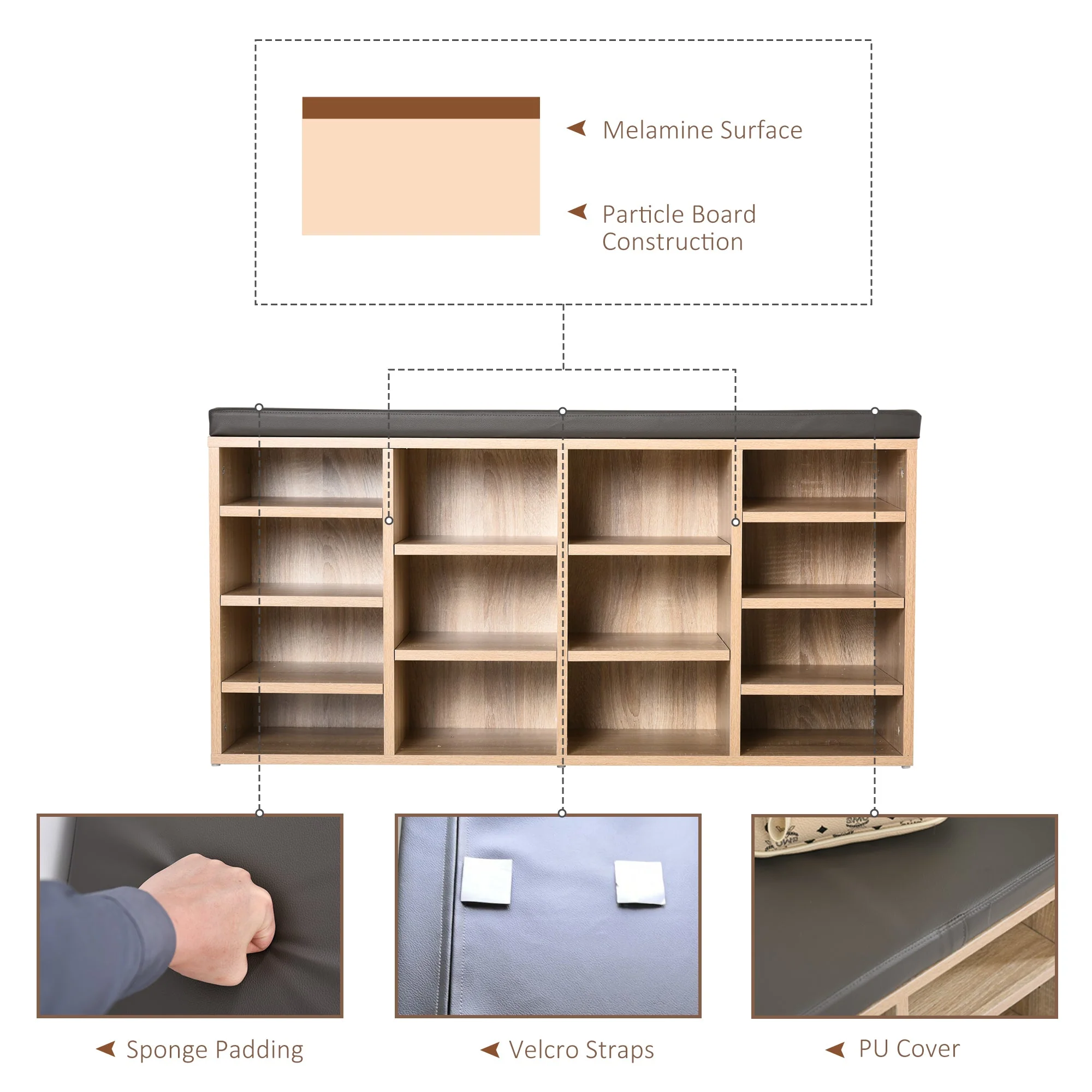 14-Shelf Shoe Storage Unit - Image 5