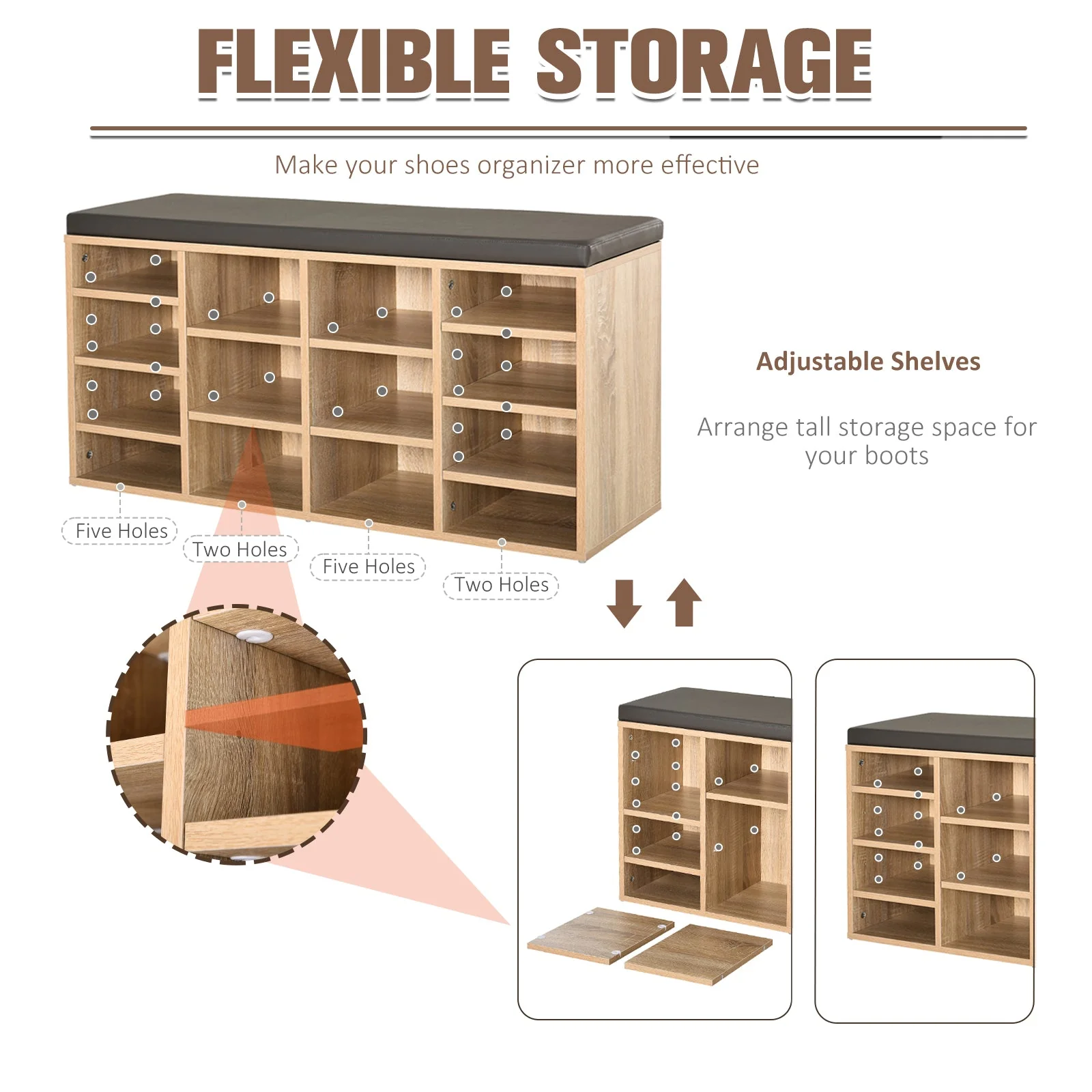 14-Shelf Shoe Storage Unit - Image 6