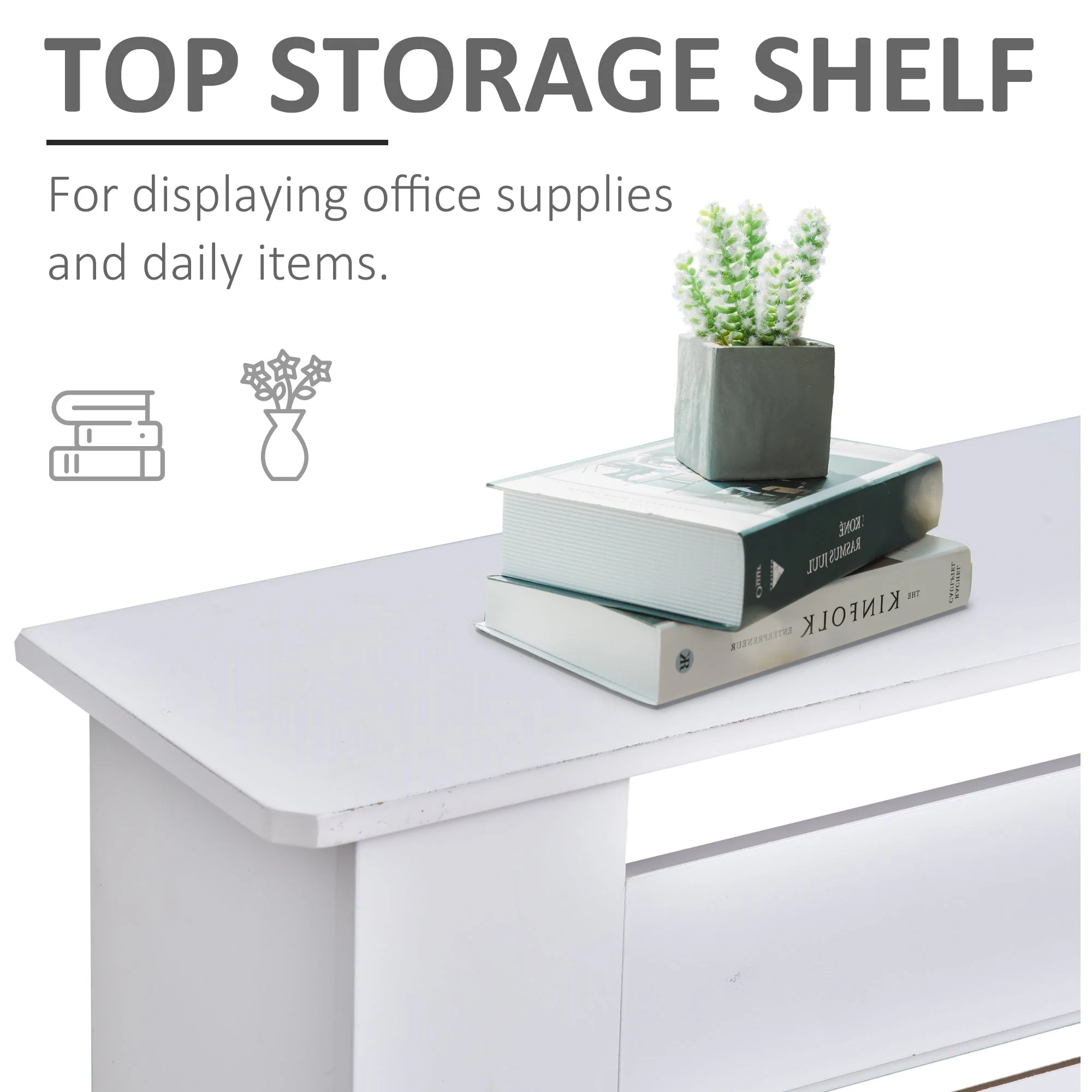 145-210L x 21W x 83H cm Extendable Medium-density fibreboard Radiator Cover - White - Image 5