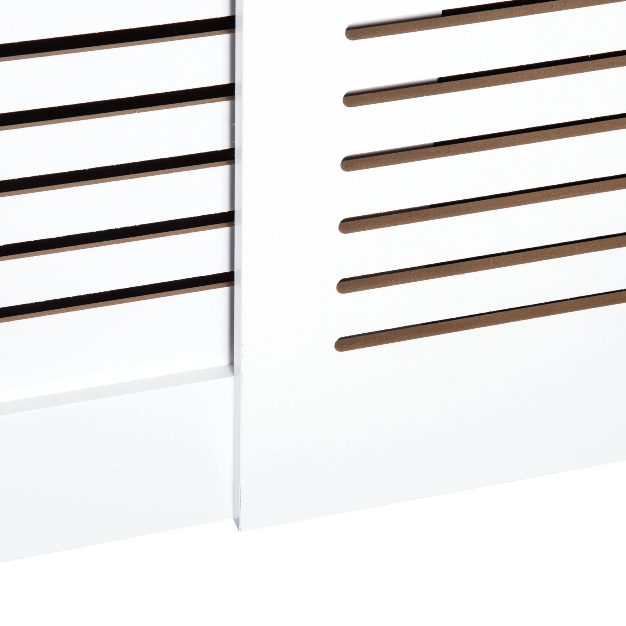 145-210L x 21W x 83H cm Extendable Medium-density fibreboard Radiator Cover - White - Image 7
