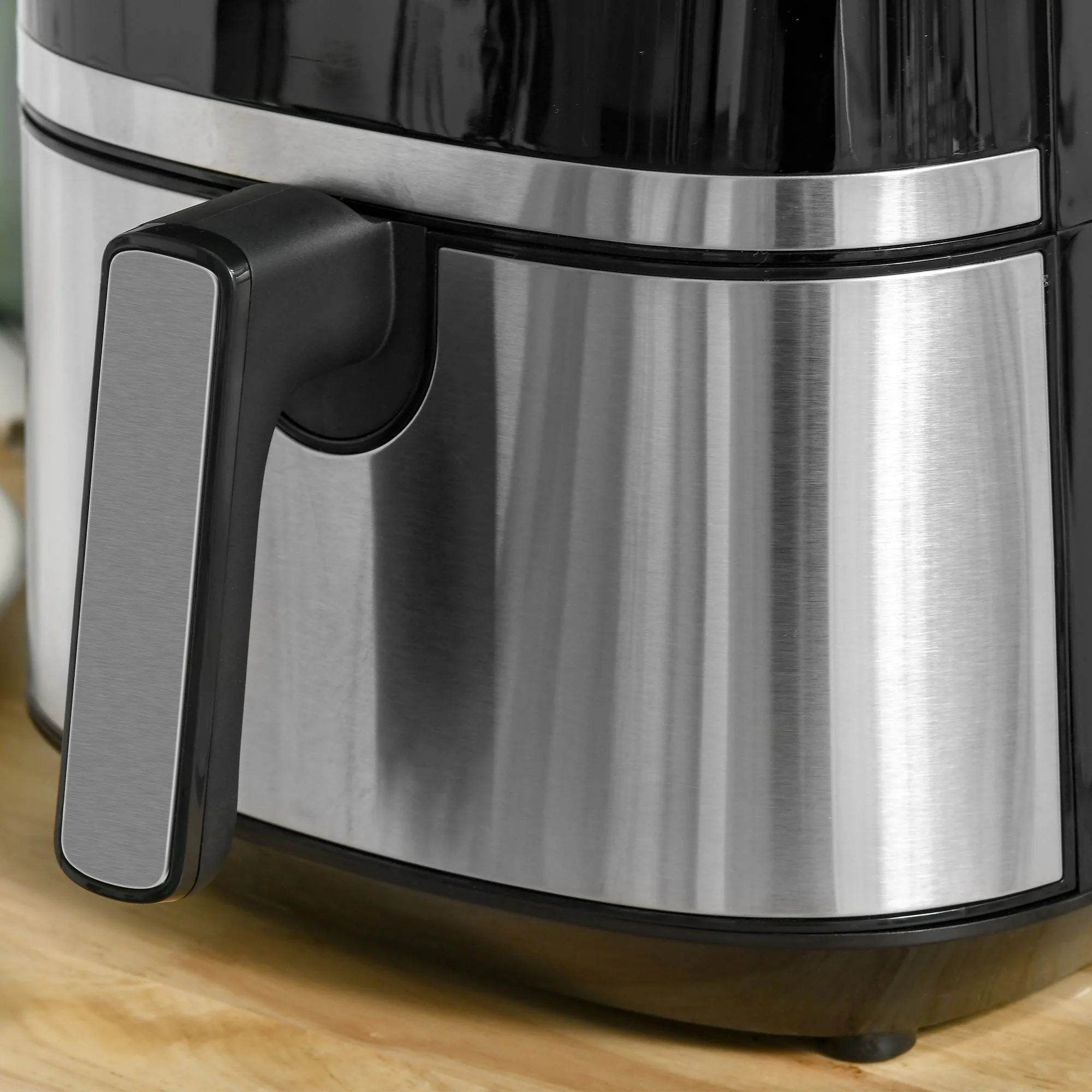 1500W 4.5L Air Fryer 8 Presets With Digital Display Black & Steel - Image 9