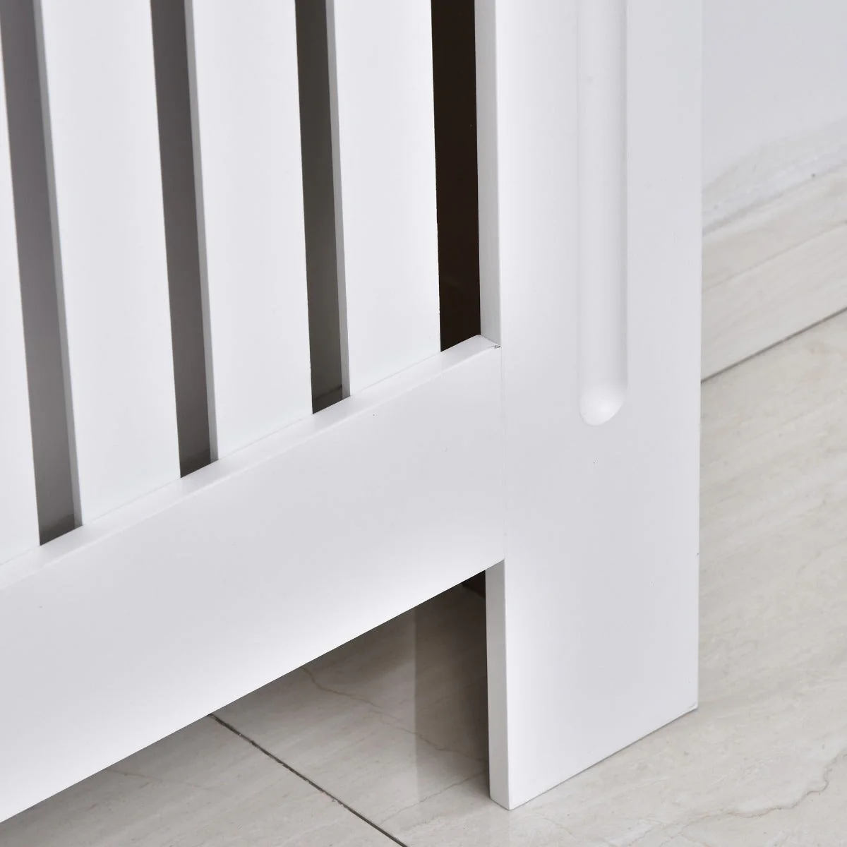 152L x 19W x 81H cm Medium-density fibreboard Radiator Cover-White - Image 7