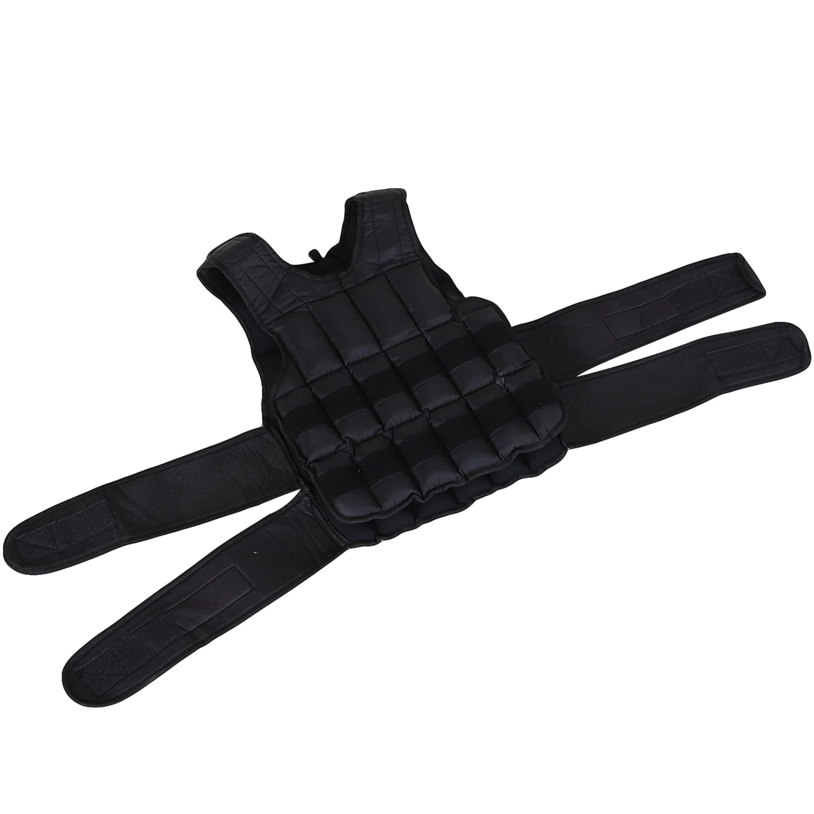 15kg Adjustable Metal Sand Weight Vest Black - Image 5