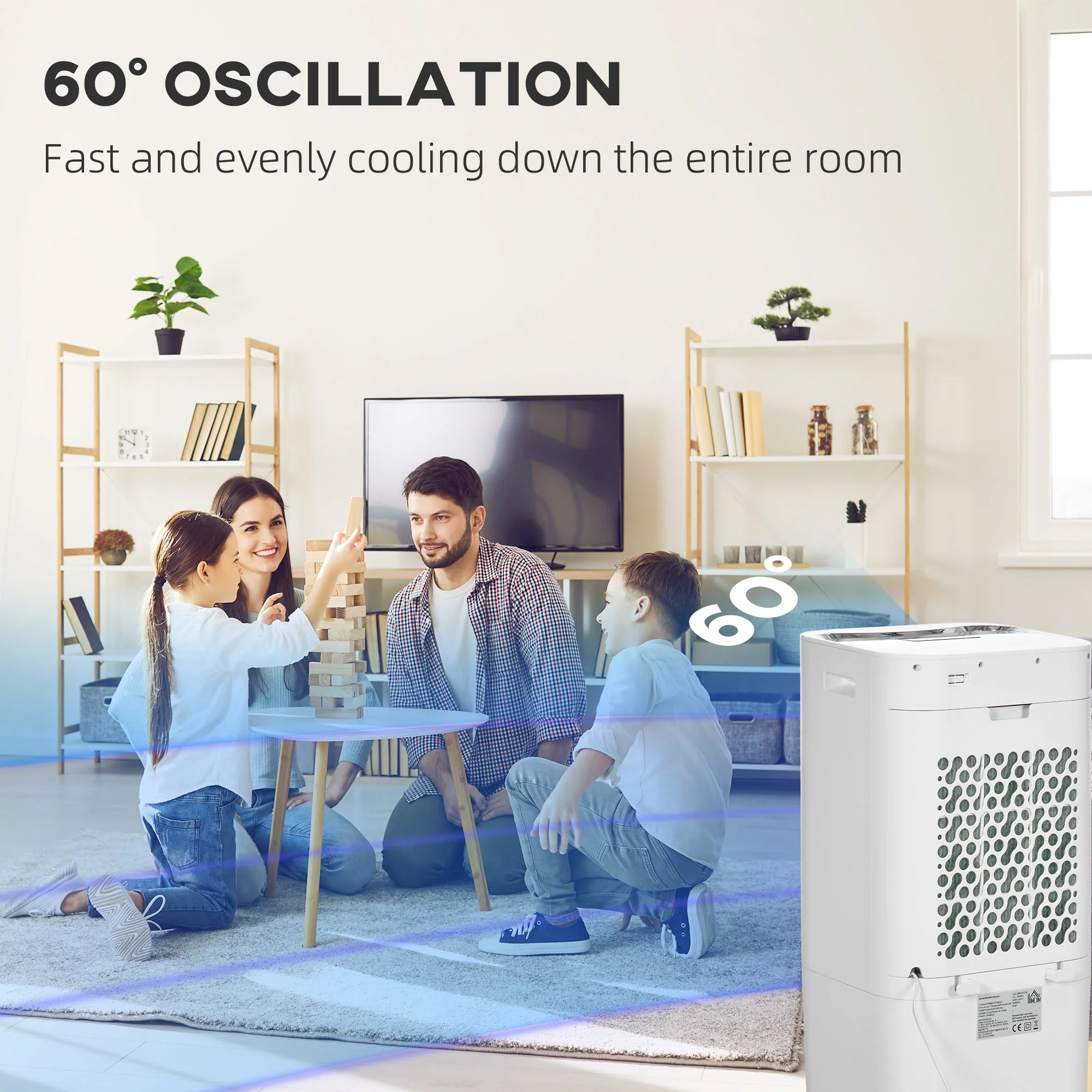15L Multifunction Three Speed Air Cooler With Remote Control White - Image 7