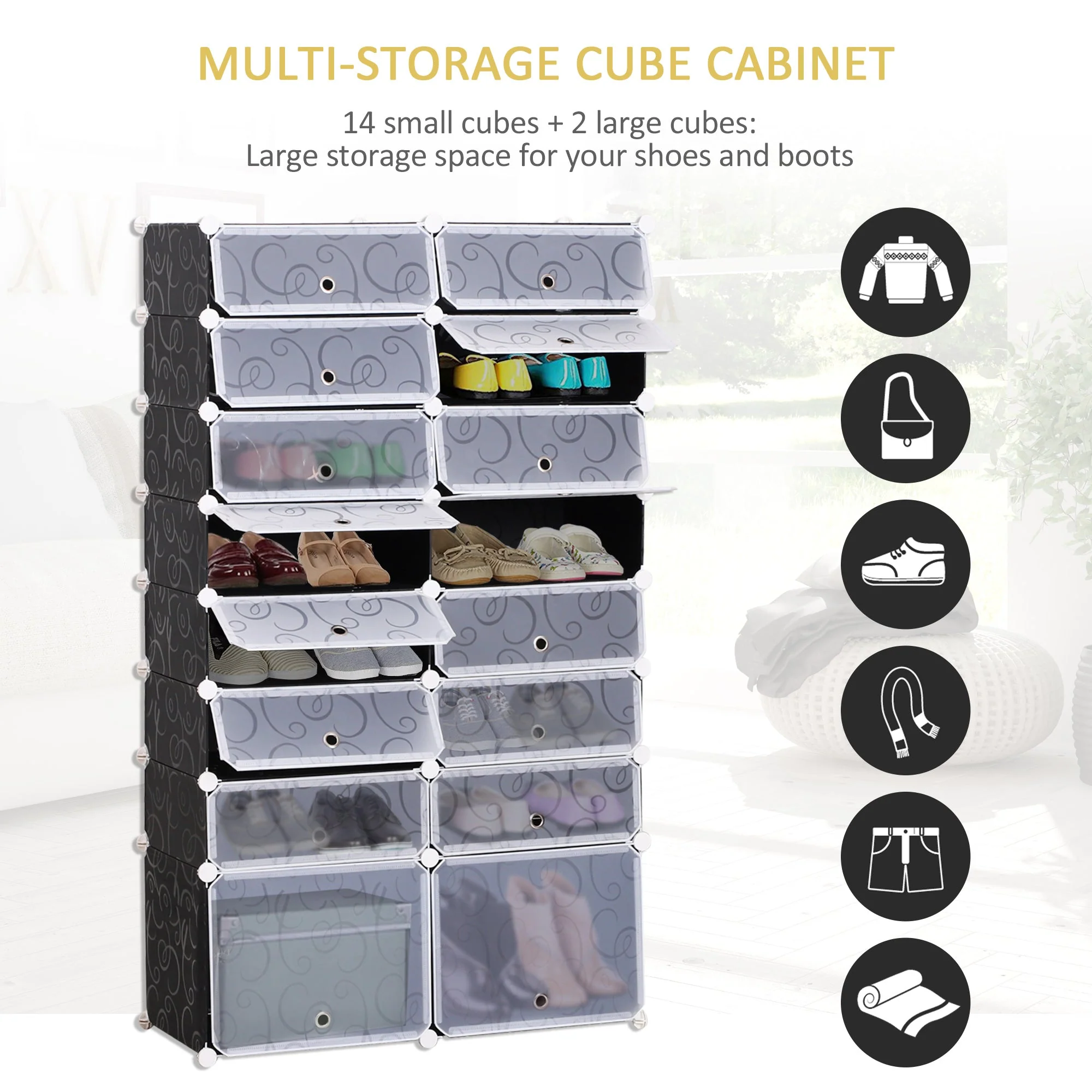 16 Cube Shoe Rack - Image 7
