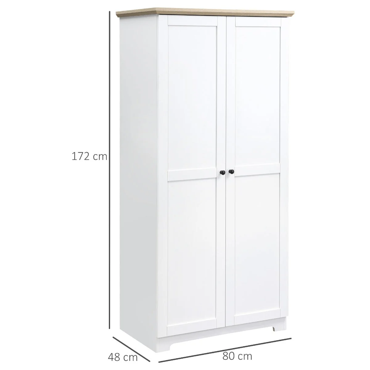 172cm Wooden Kitchen Storage Cabinet - Image 3