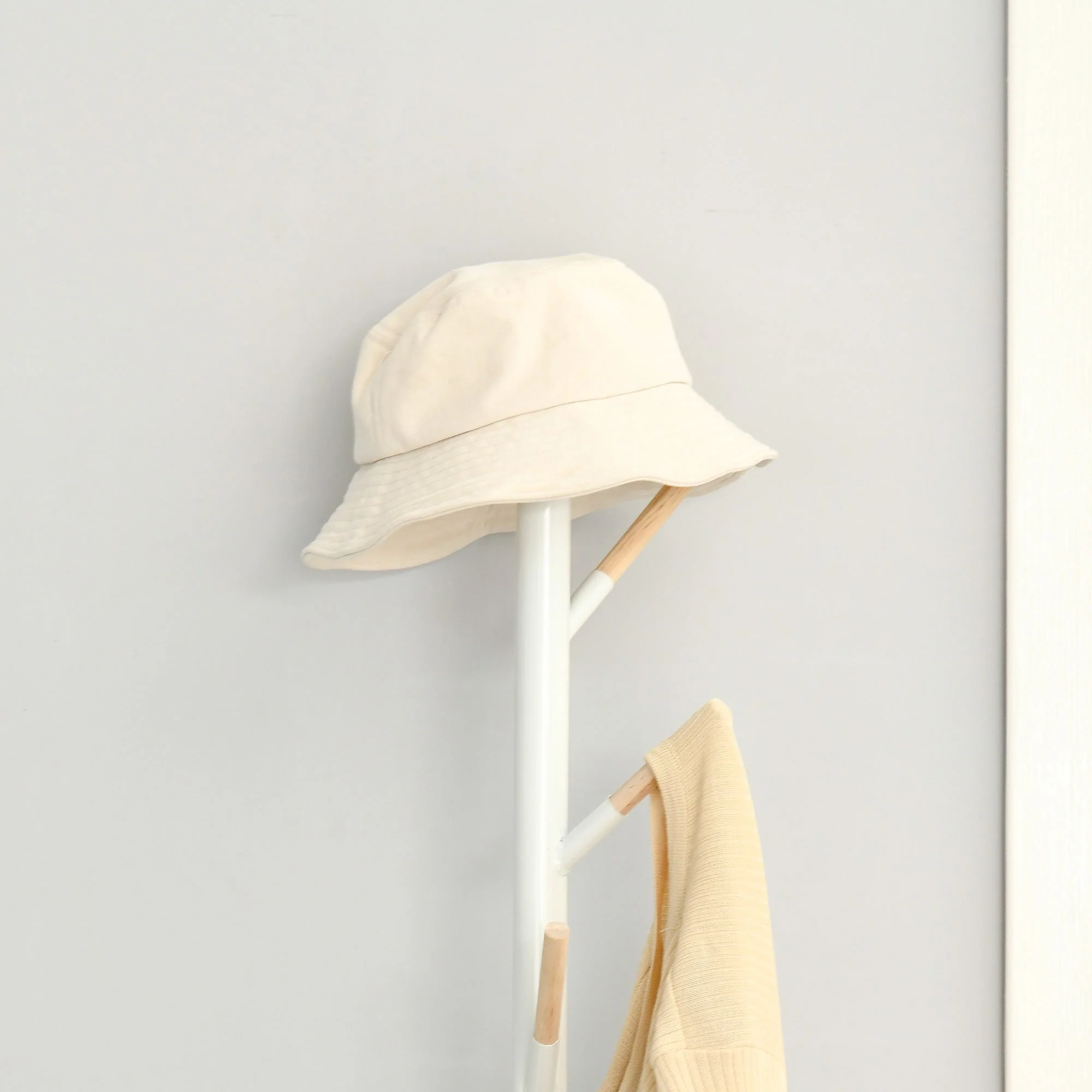 174cm Free Standing Coat Rack Stand With 6 Hooks Clothes Tree Hat Display Hall Tree Hanger Hanging Organizer For Hallway Bedroom Living Room White - Image 7