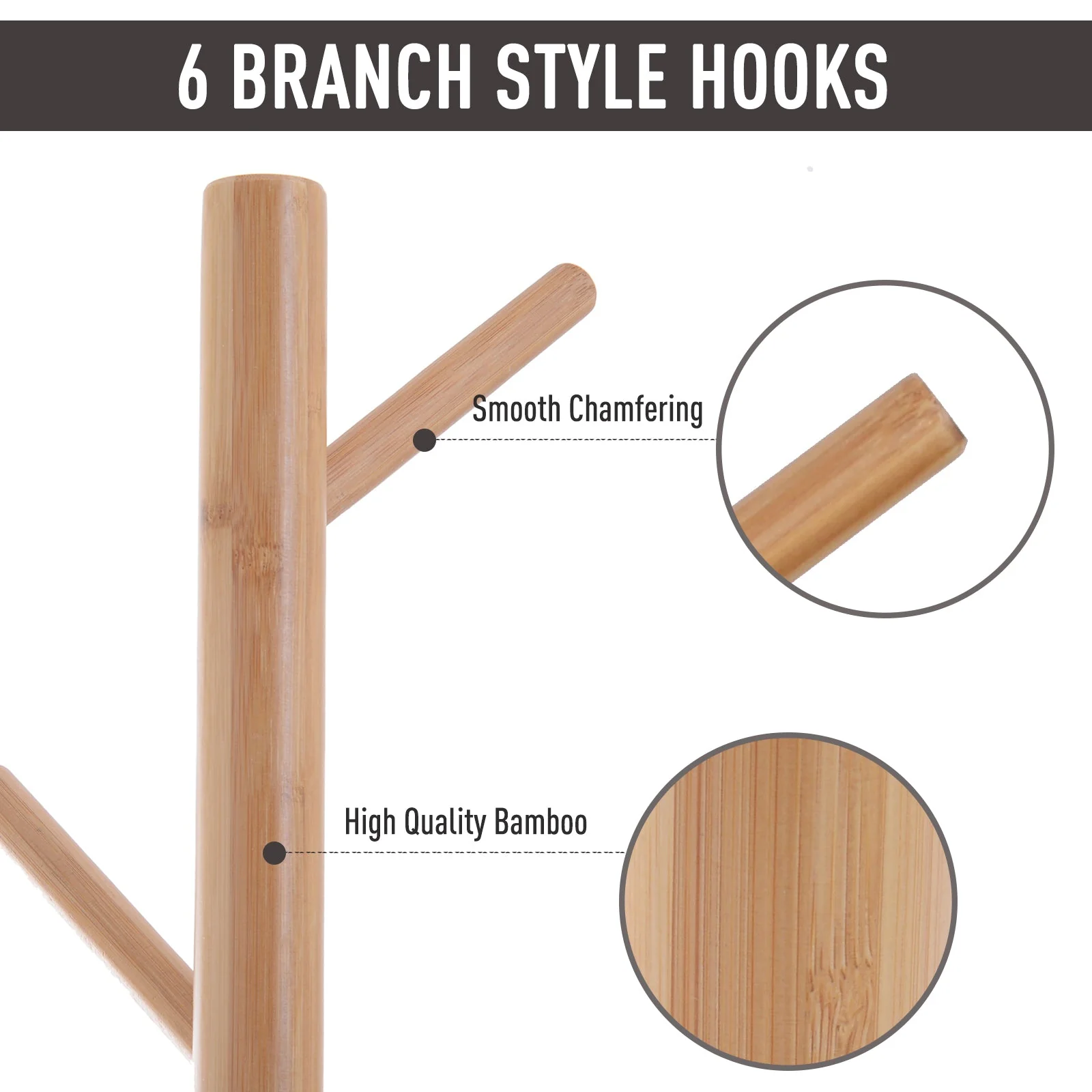 180 cm Hallway Coat Rack Storage Bench Tree Hat Hanger Entryway Stand Garment Organiser Bedroom Living Room - Image 4