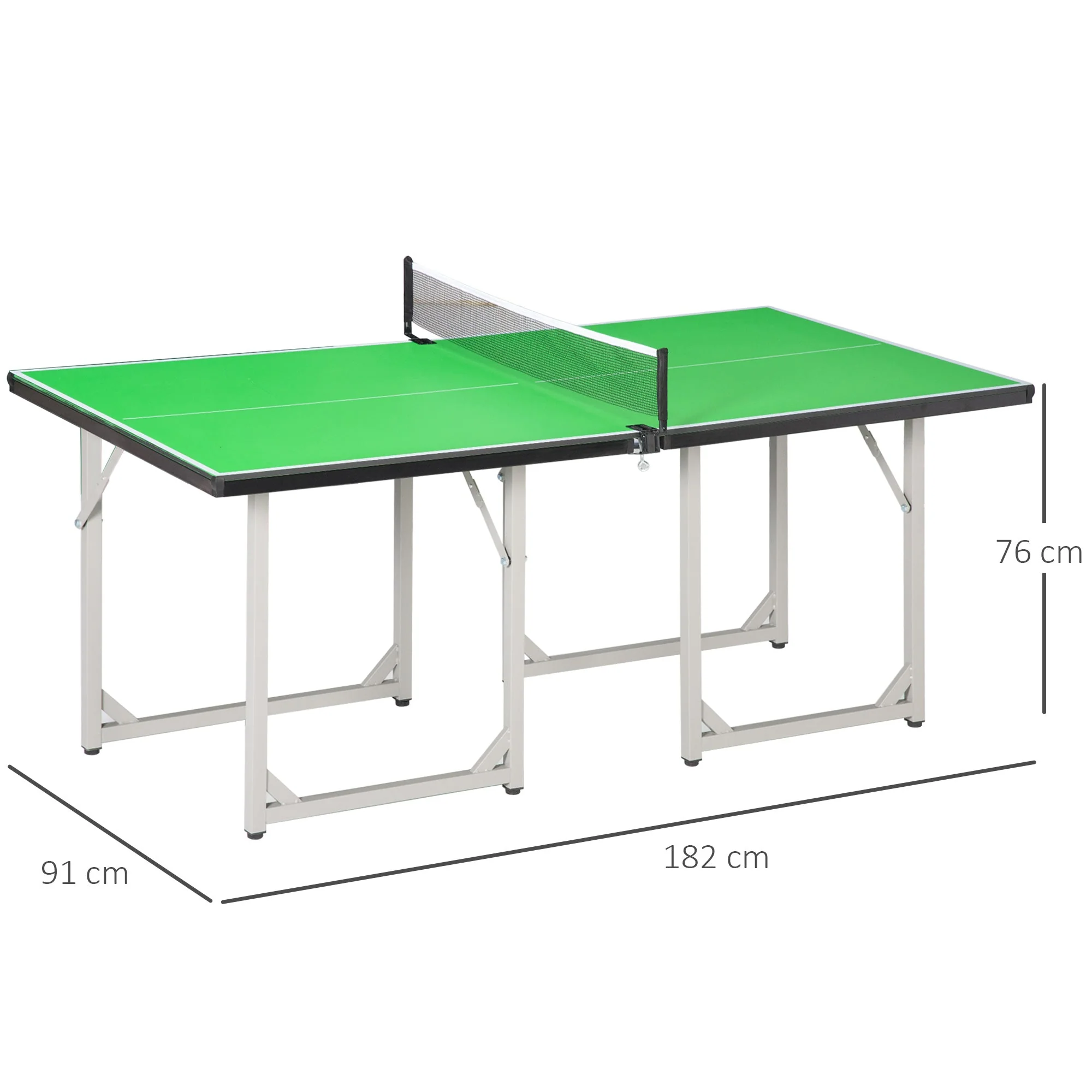 182cm Mini Tennis Table Folding Ping Pong Table with Net Multi-Use Table for Indoor Outdoor Game - Image 3