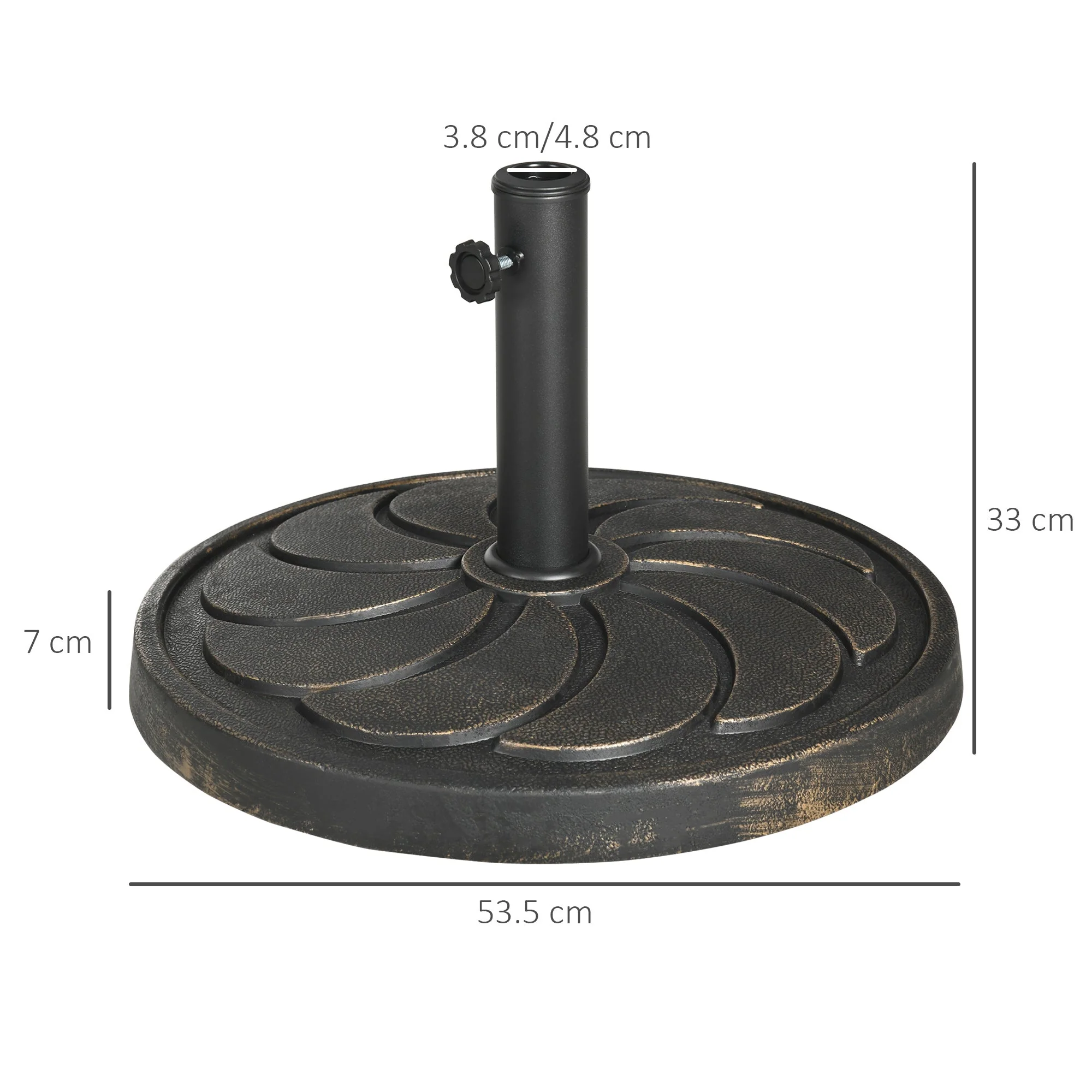 18kg Resin Garden Parasol Base - Image 3
