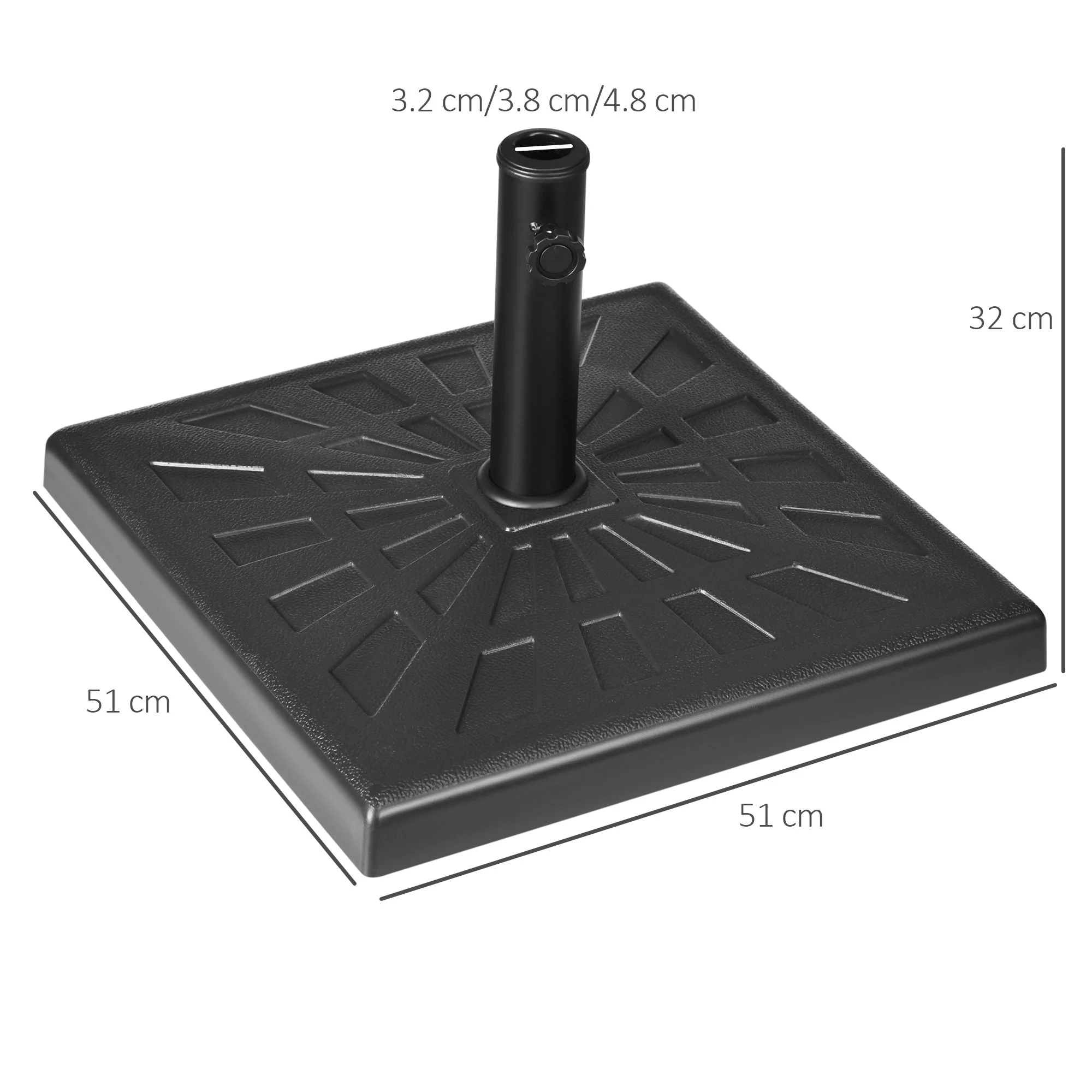 19kg Resin Garden Parasol Base Holder - Image 2