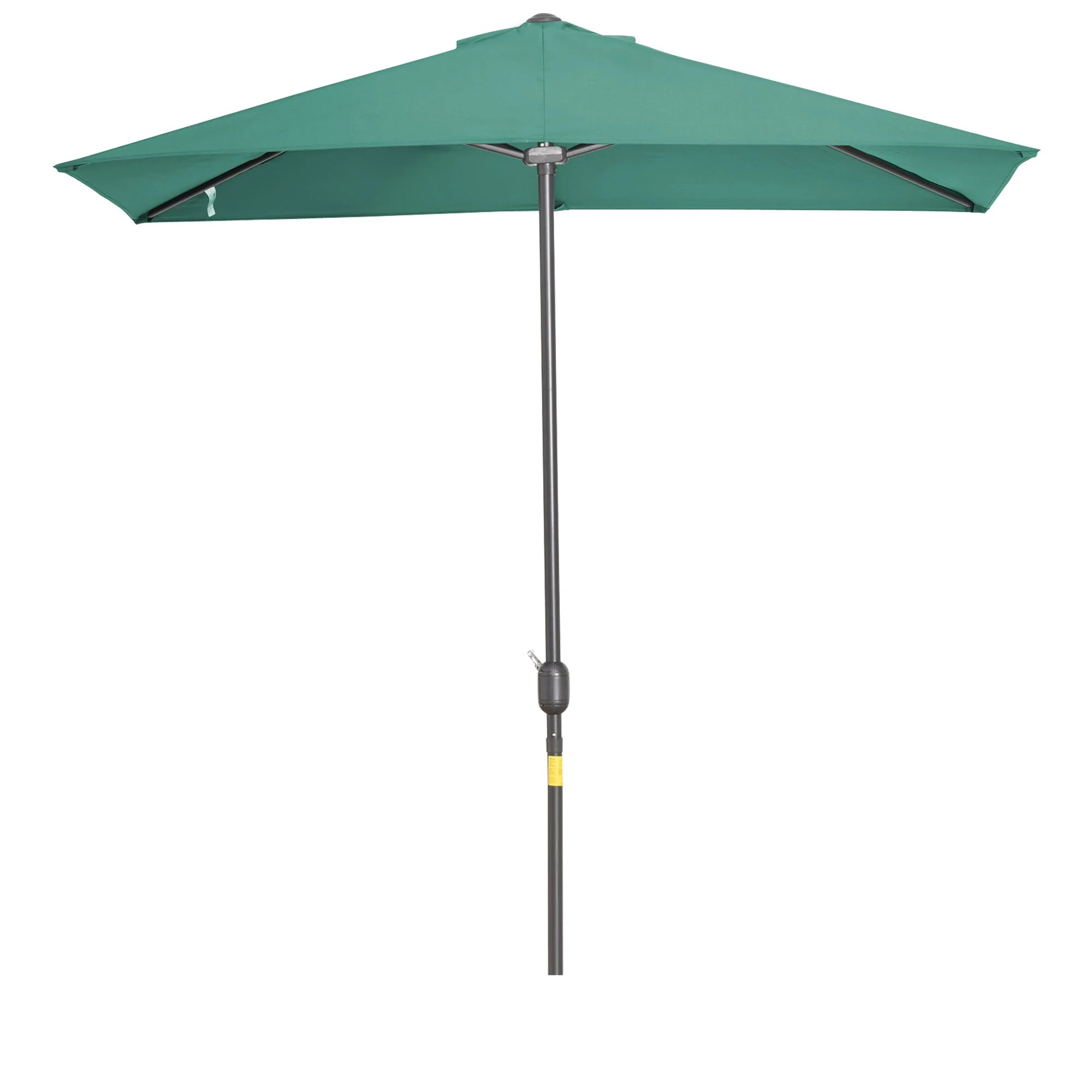 2.3m Half Round Parasol Umbrella Balcony Sun Shade Metal Green - Image 9