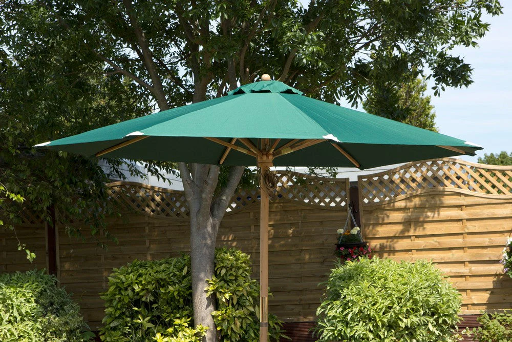 2.7 Metre Garden Parasol - Green - Image 2
