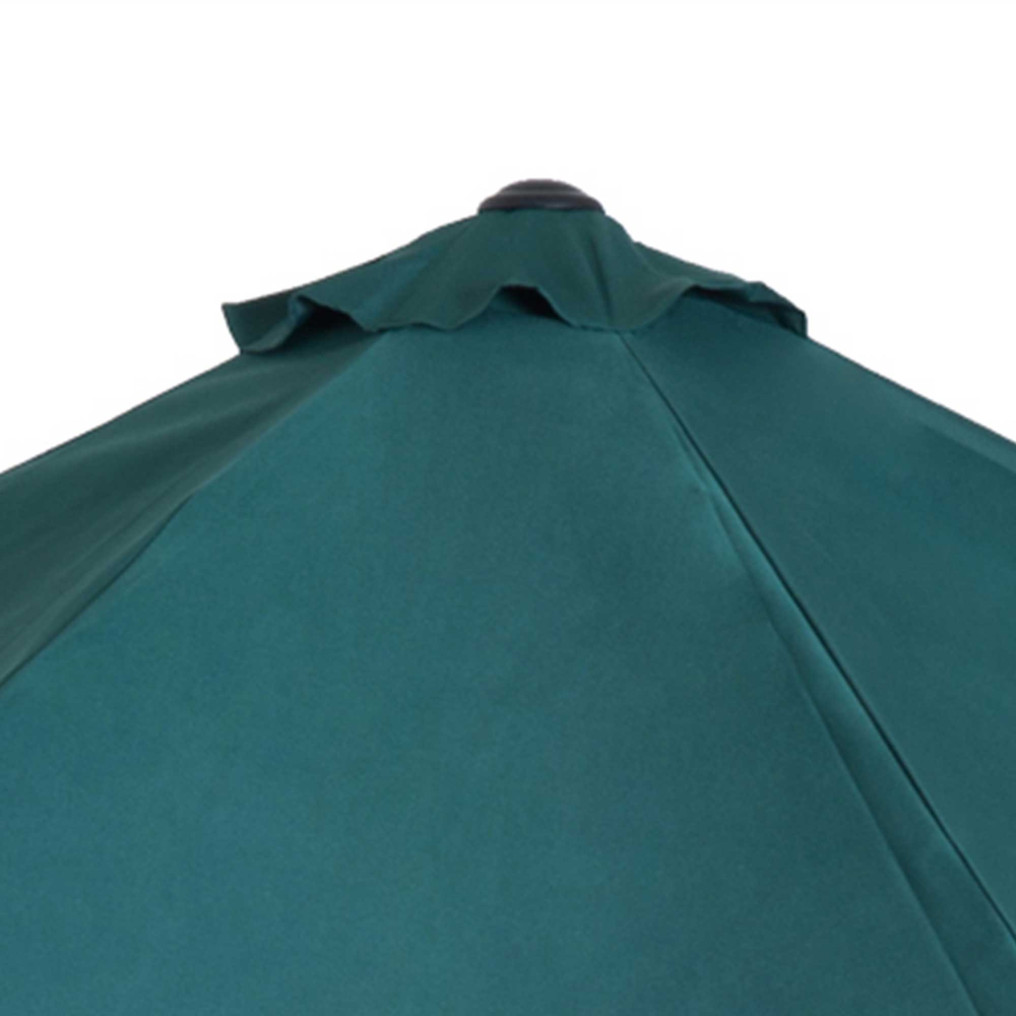 2.7m Balcony Half Parasol 5 Steel Ribs Construction Garden Outdoor Umbrella Green - Image 9