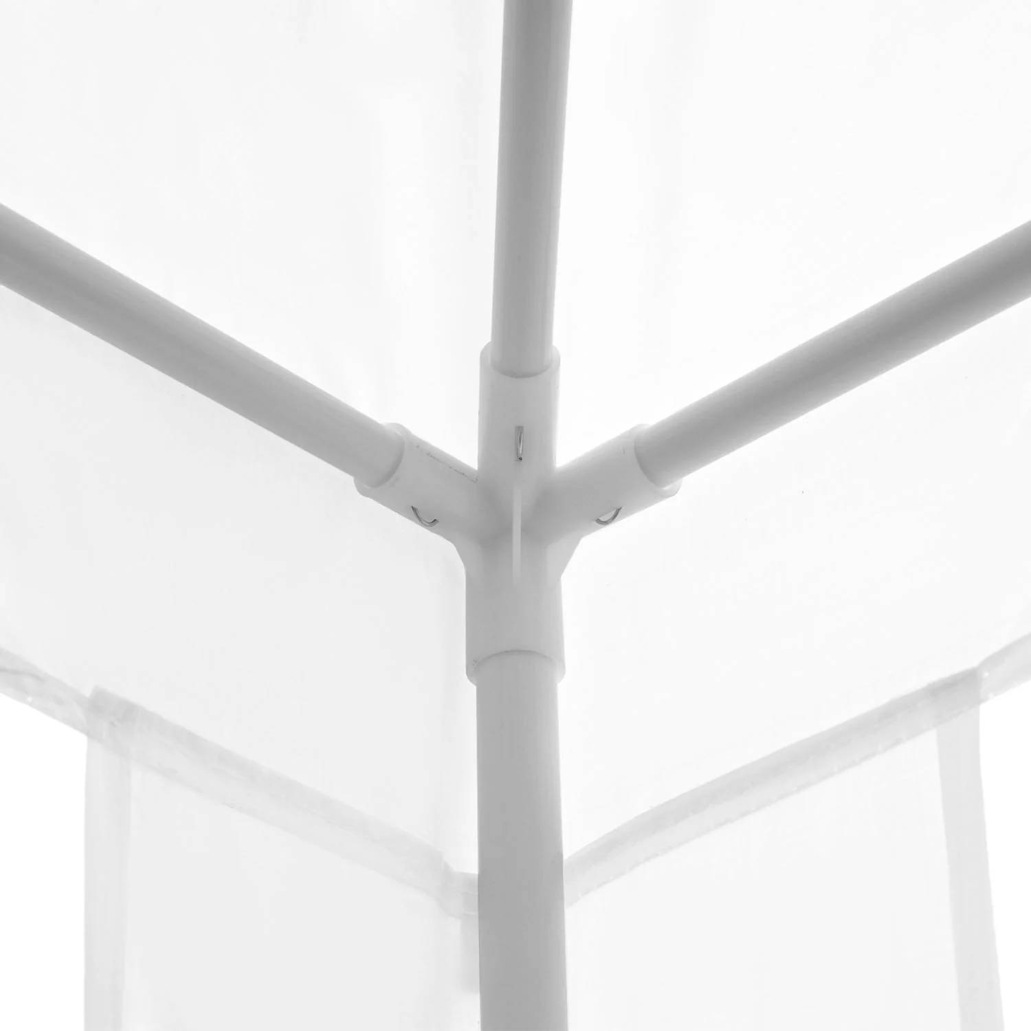 2.7m x 2.7m Garden Gazebo Marquee Party Tent Wedding Canopy OutdoorWhite - Image 7