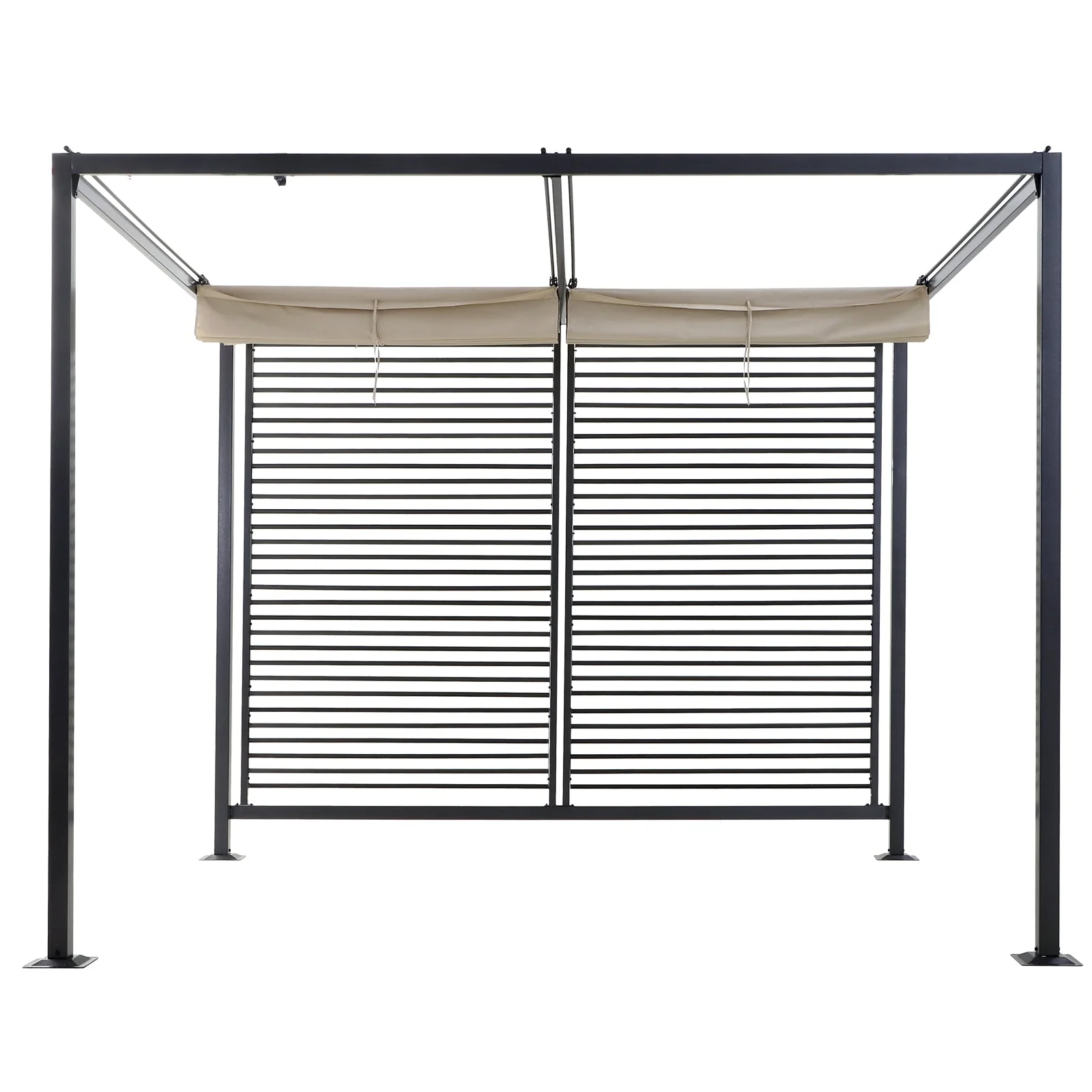 2.8 x 3M Metal Pergola Gazebo Patio Sun Shade Shelter Retractable Canopy Marquee Party BBQ Tent - Image 8
