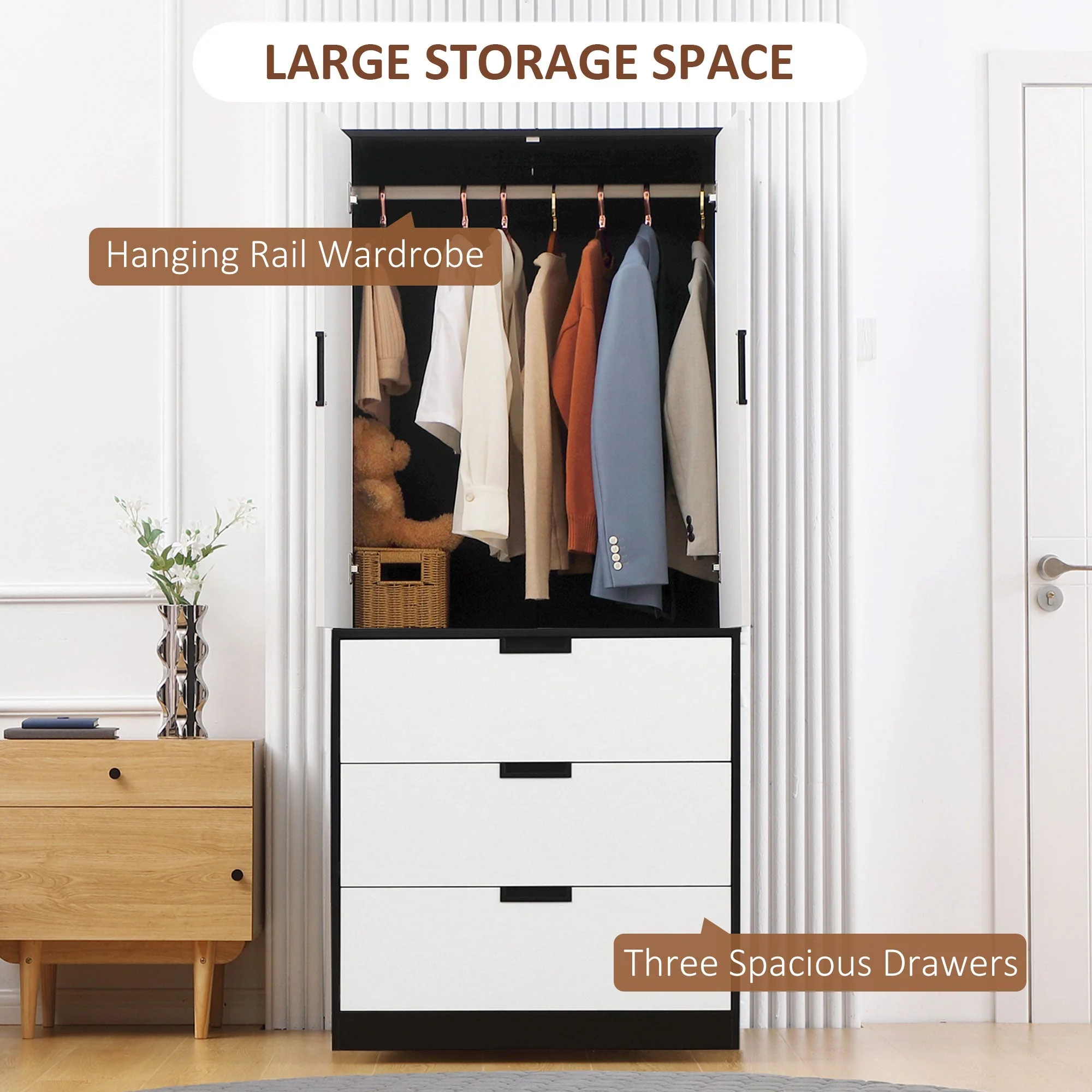 2 Door Wardrobe - Image 4