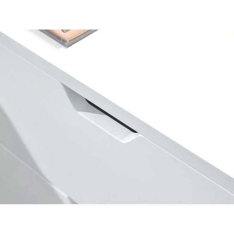 2 Nyborg Bedside Tables White 2 Drawers - Image 3