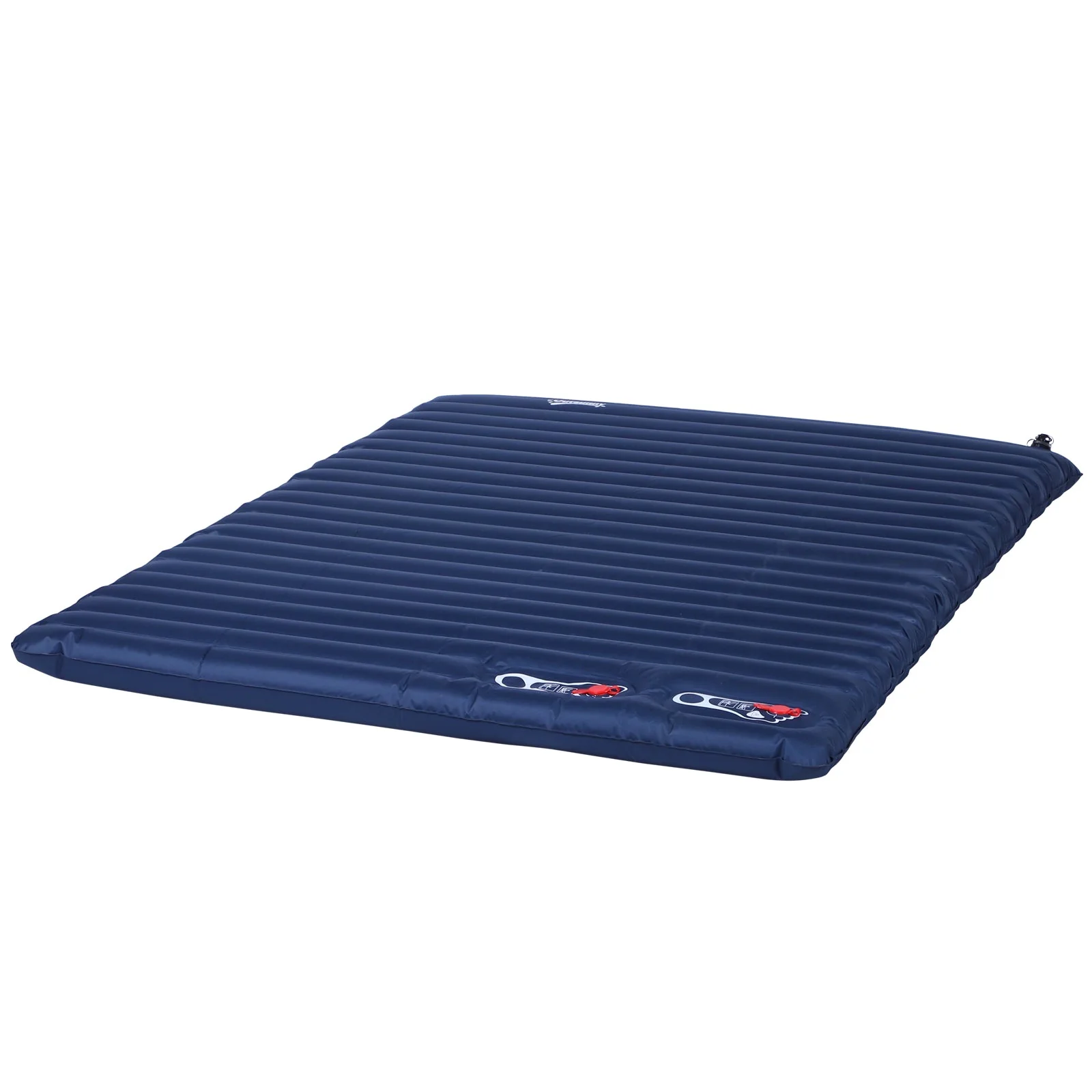 2 Person Camping Inflating Sleeping Mat Inflatable Mattress Ultralight Folding Bed Portable Air Bed for Outdoor Backpacking Hiking Travel - Blue - Image 2