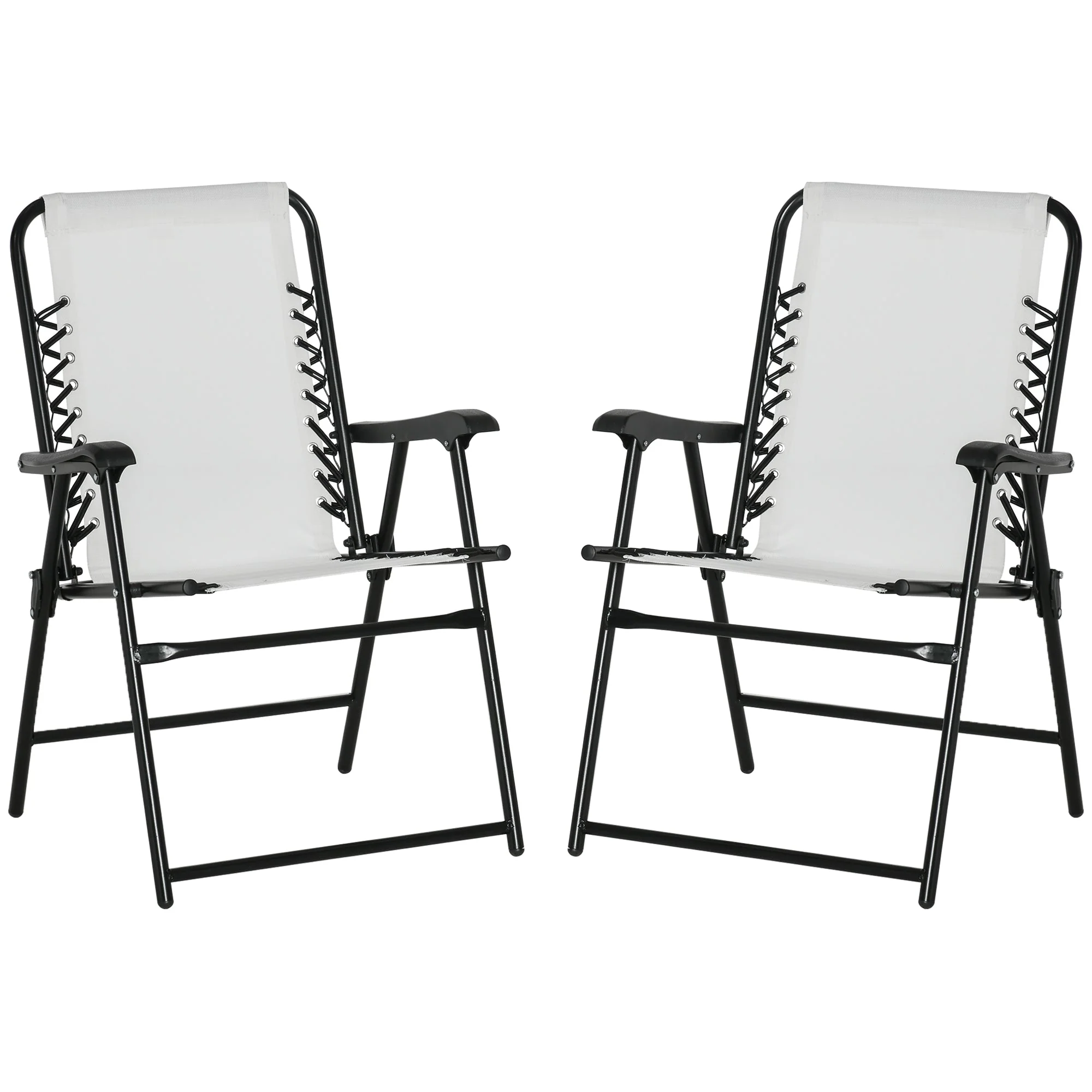 2-Pieces Patio Folding Chair Set - Image 2
